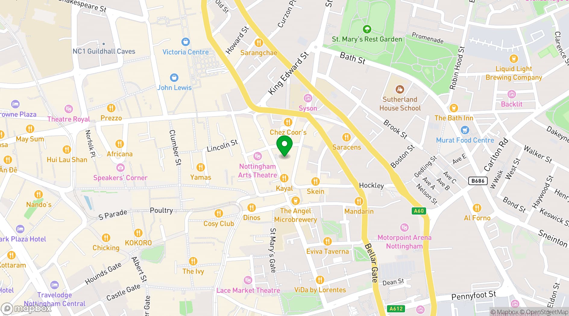 Map showing Broadway Cinema