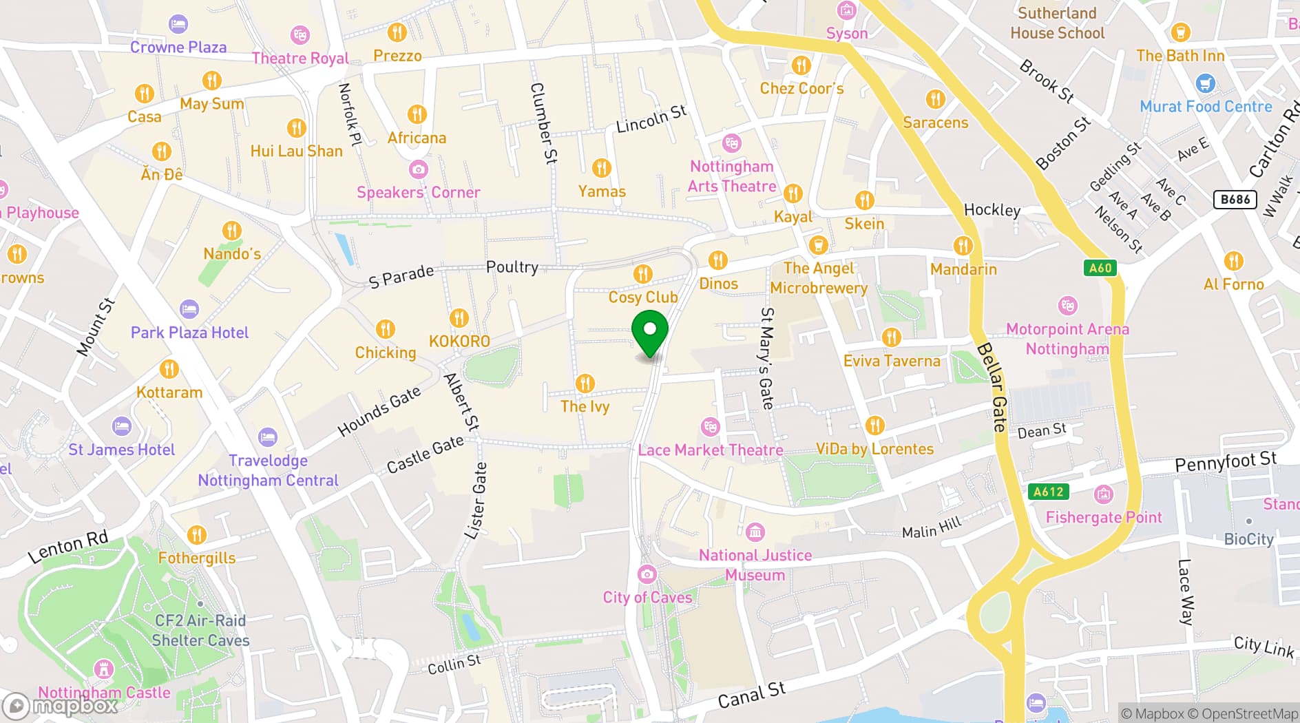 Map showing Das Kino