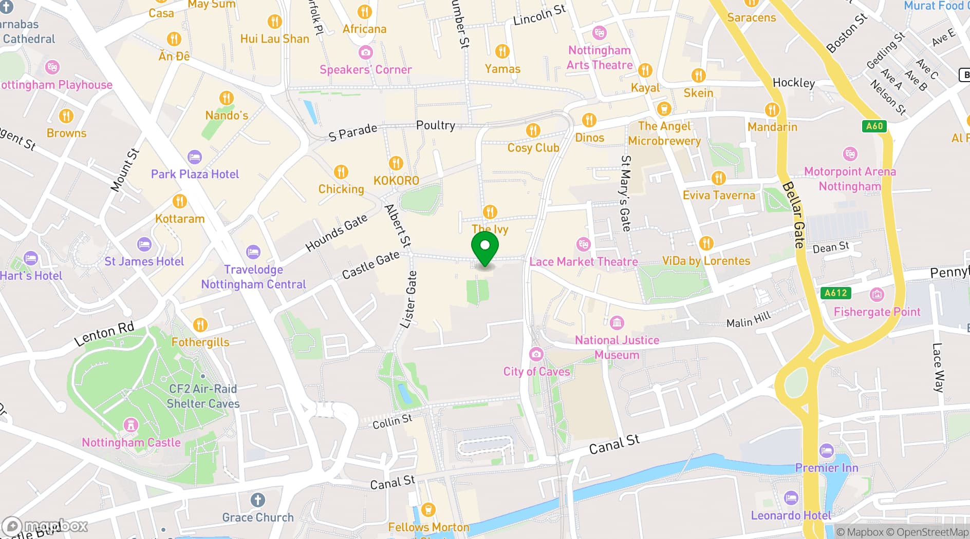 Map showing The Magic Garden