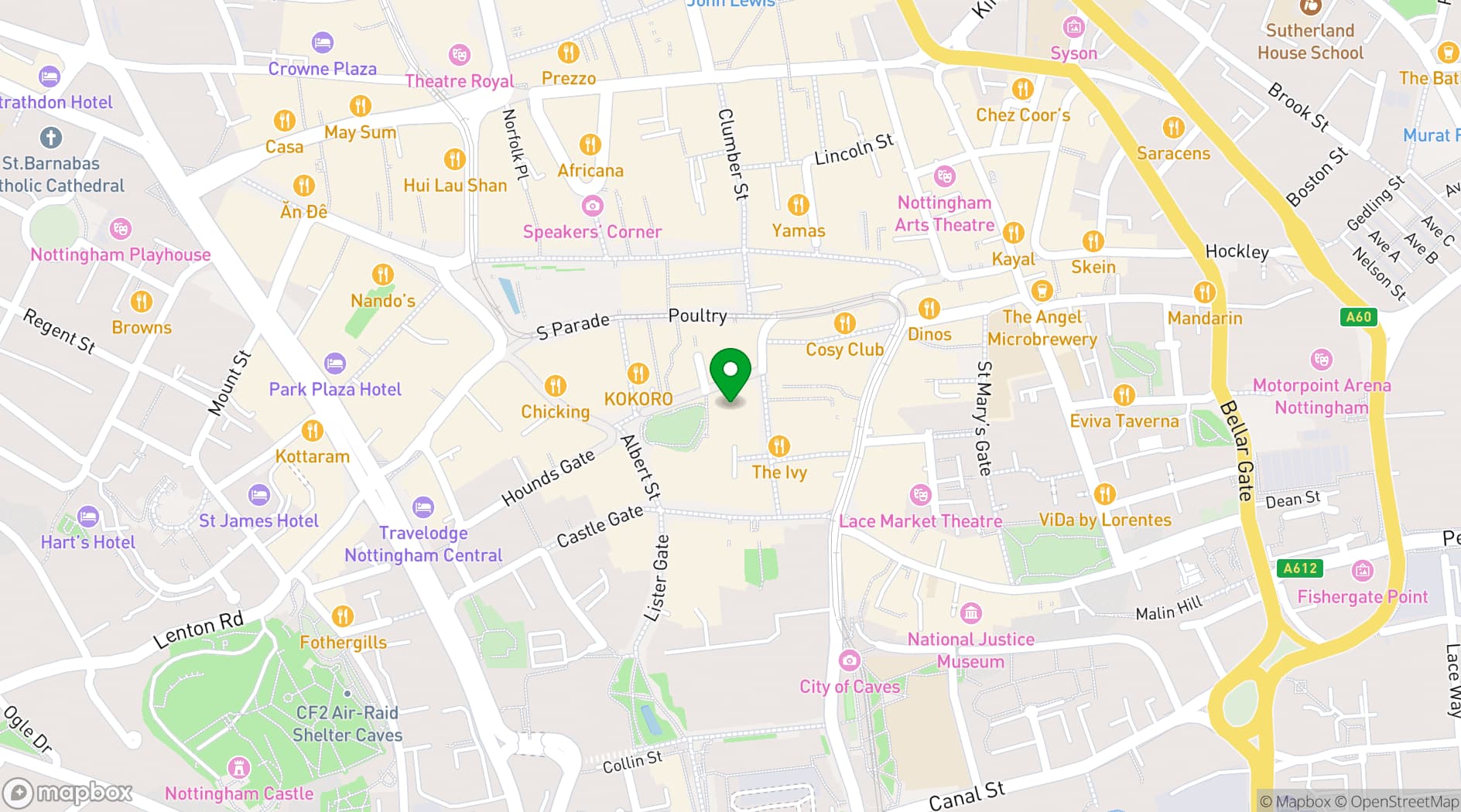 Map showing Debbie Bryan