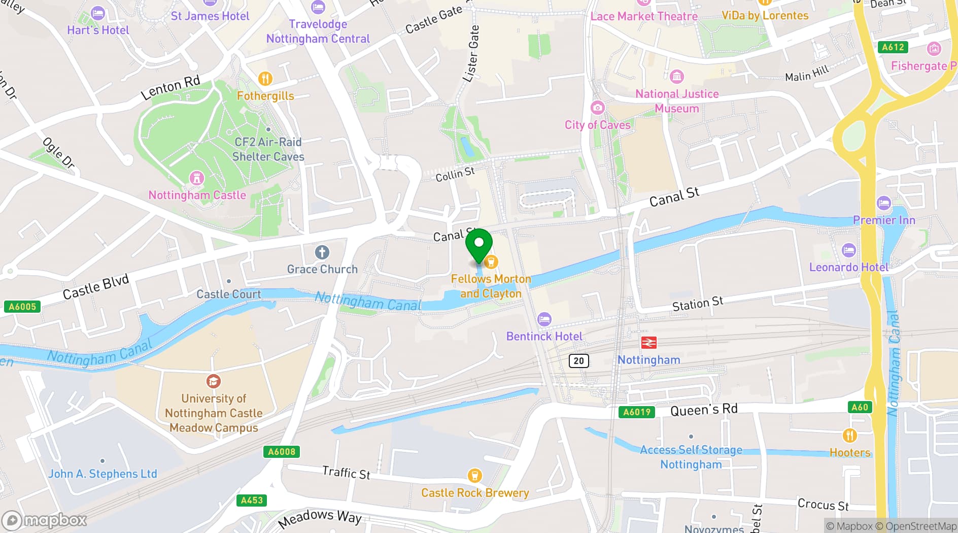 Map showing Canalhouse