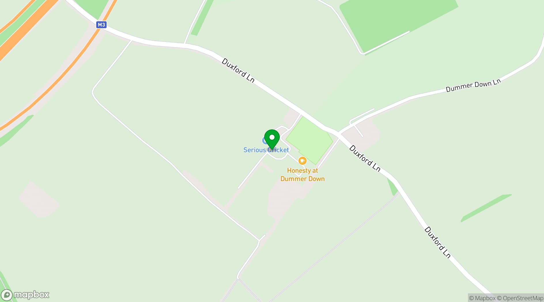Map showing Dummer Down Farm