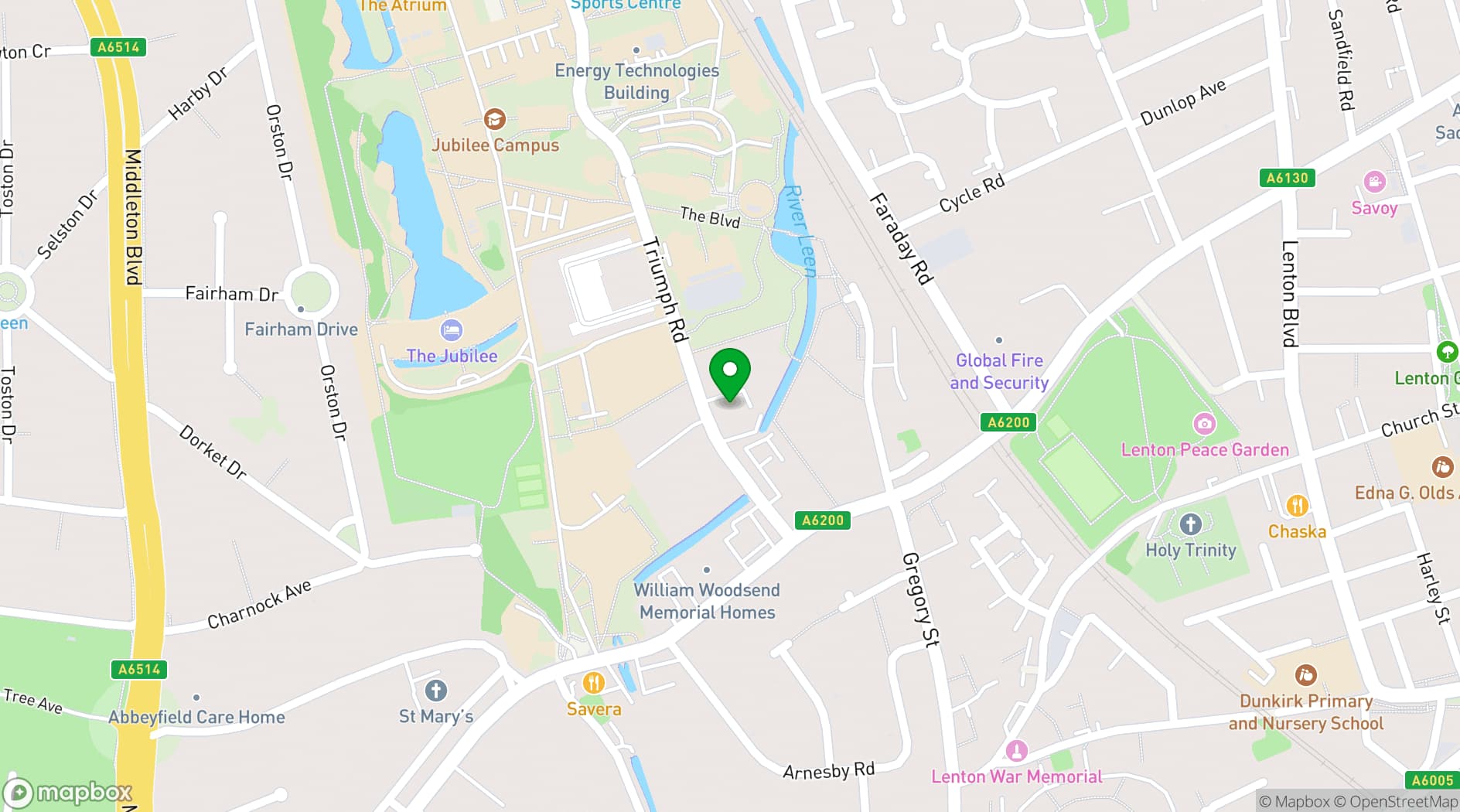 Map showing at1.SPACE HIRE