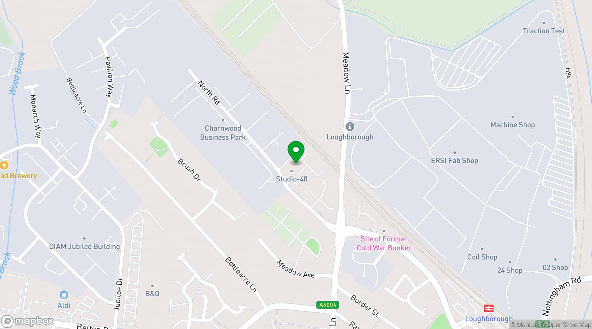 Map showing The Training Hub