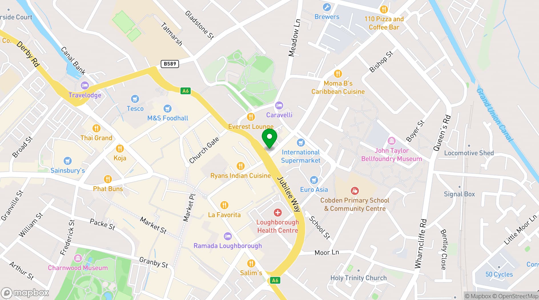 Map showing The Junction Church