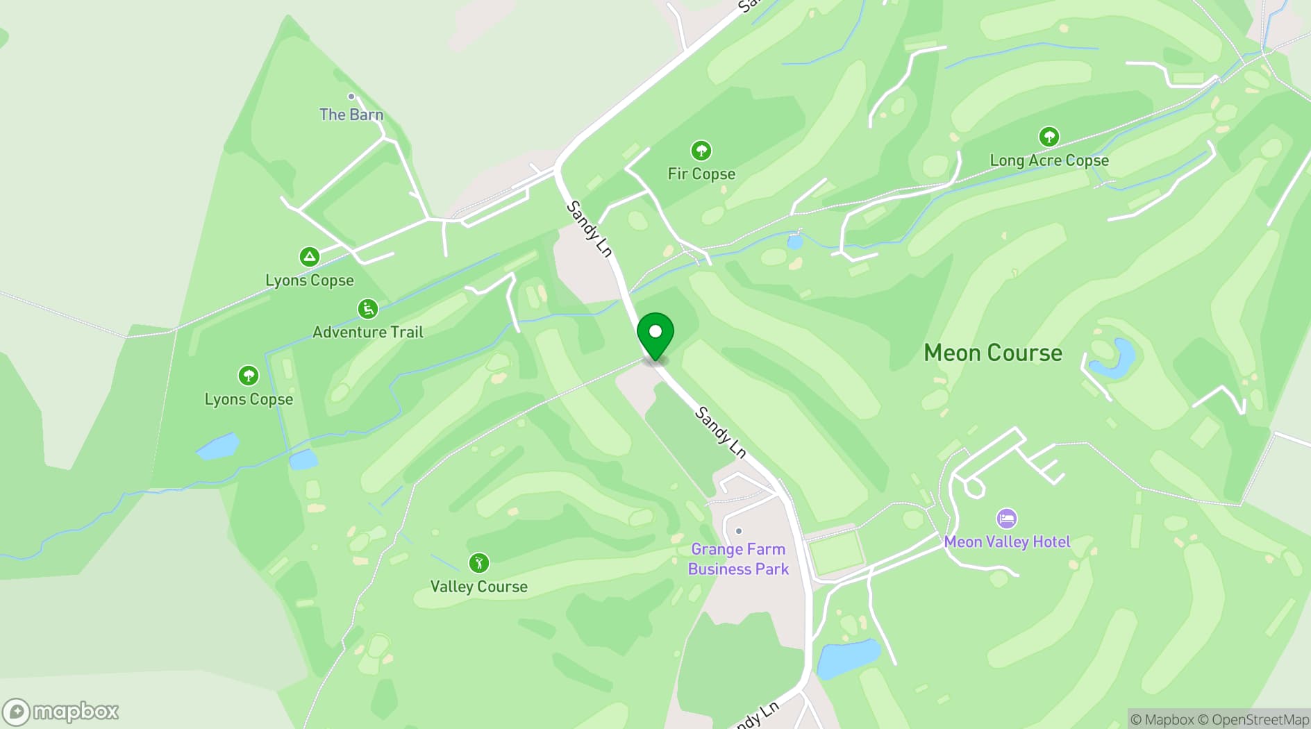 Map showing The Elite Venue Selection