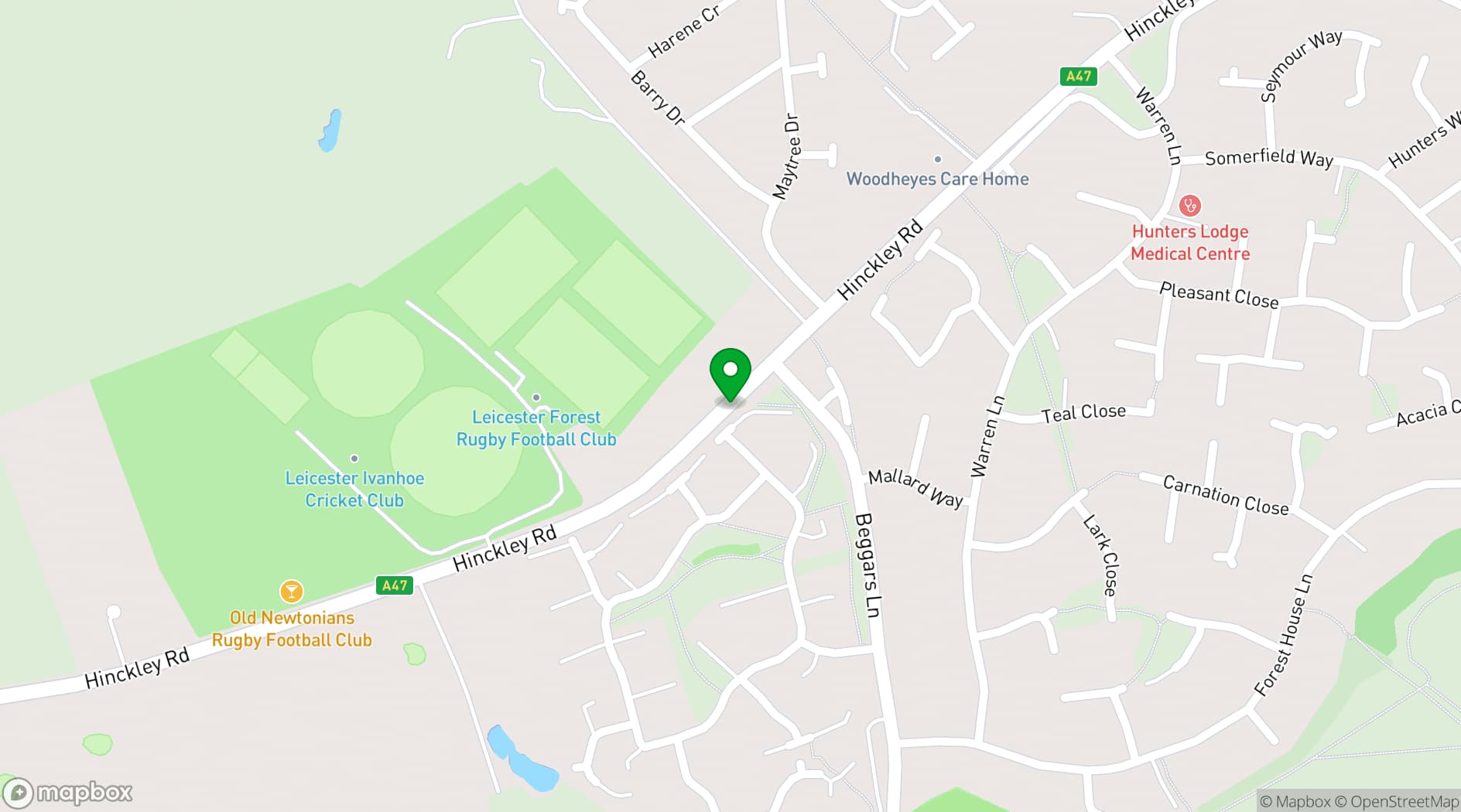 Map showing Winstanley House