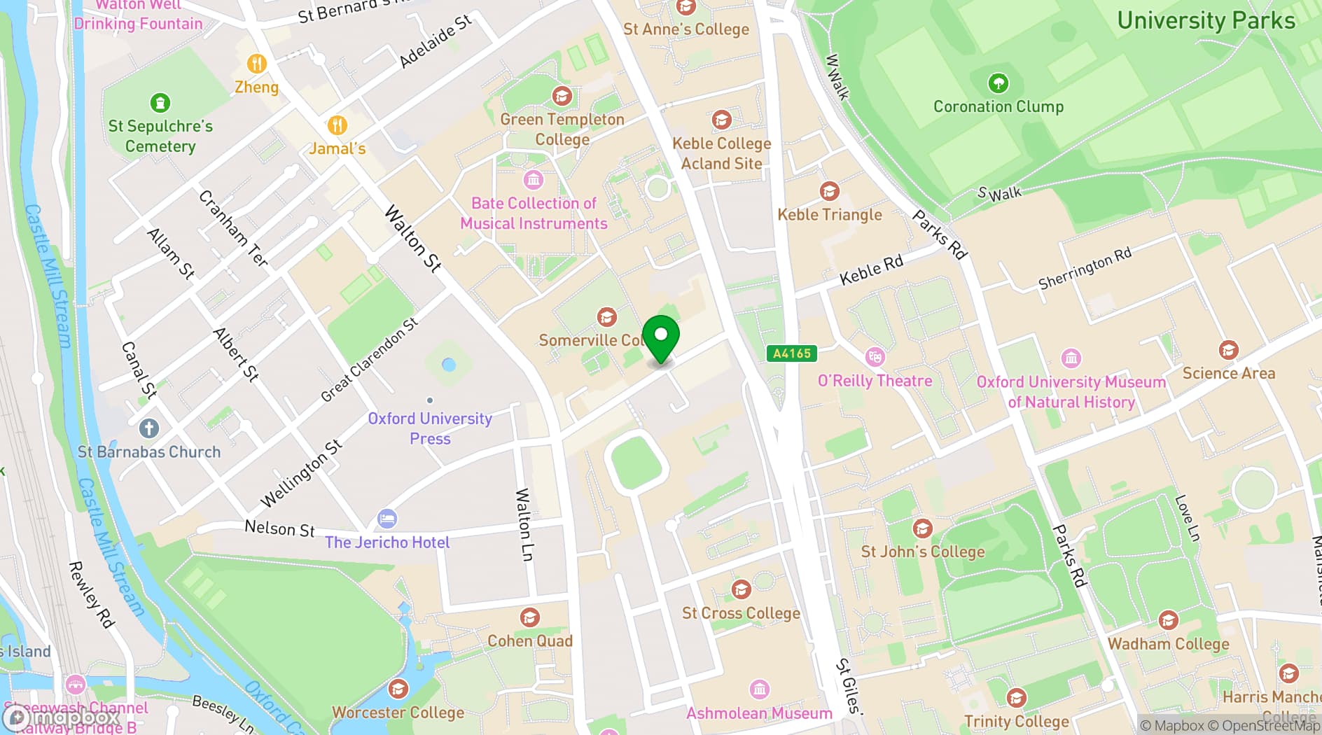 Map showing KIBOU Oxford