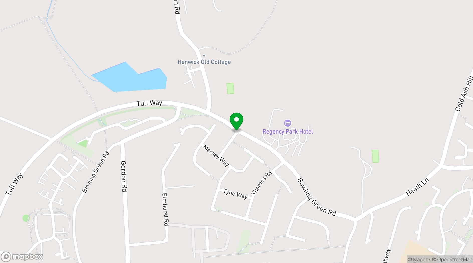 Map showing Regency Park Hotel