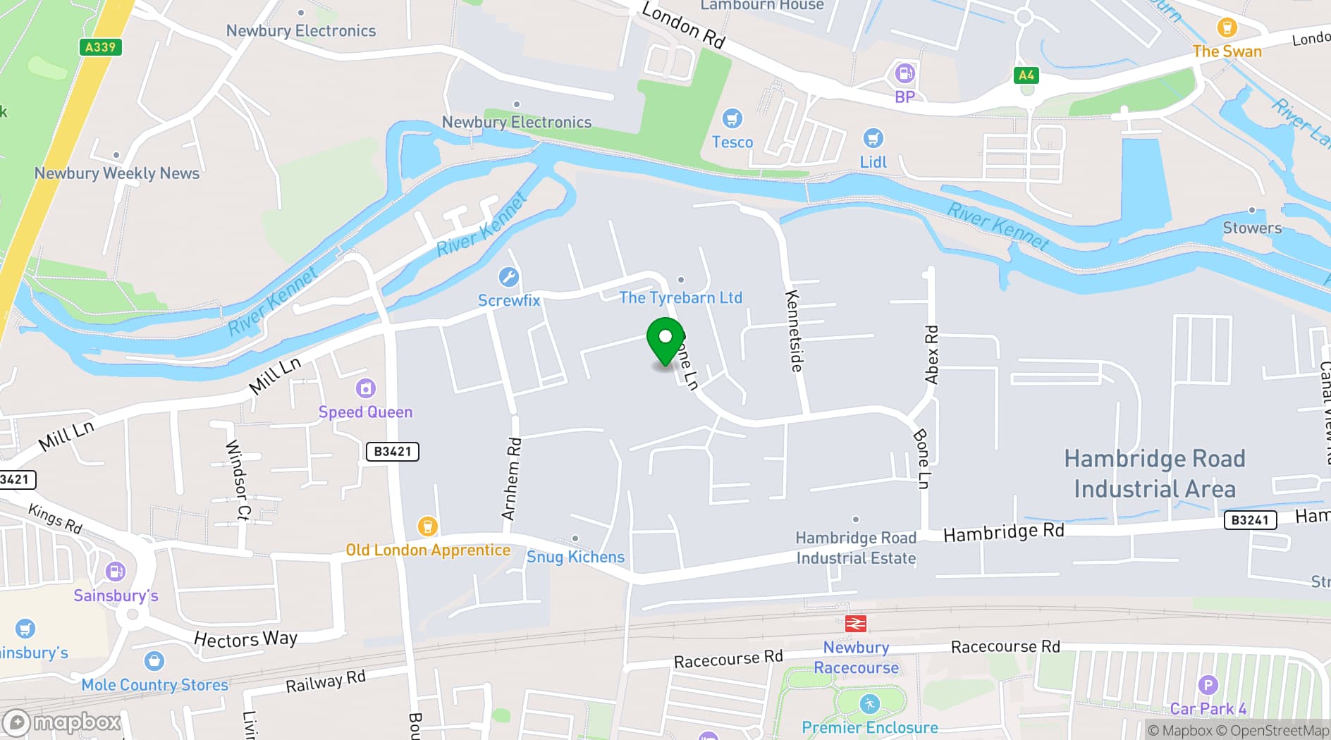 Map showing Podium Place