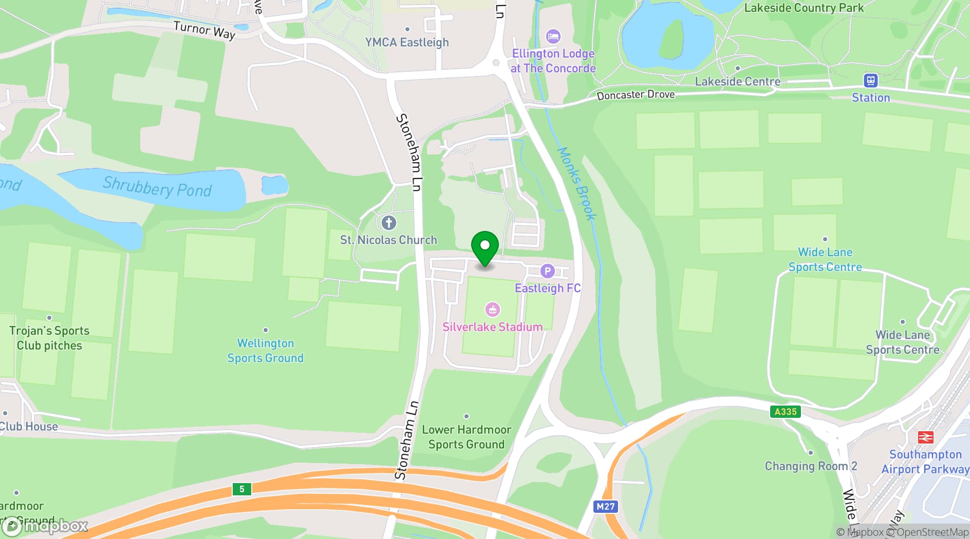 Map showing Sherwoods