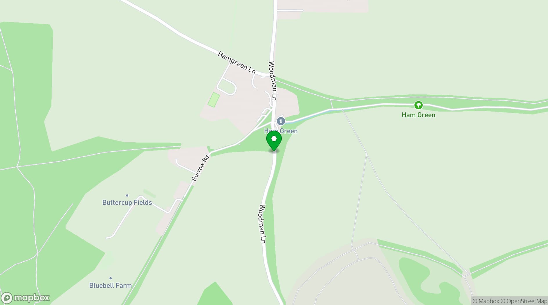 Map showing LAINSTON HOUSE