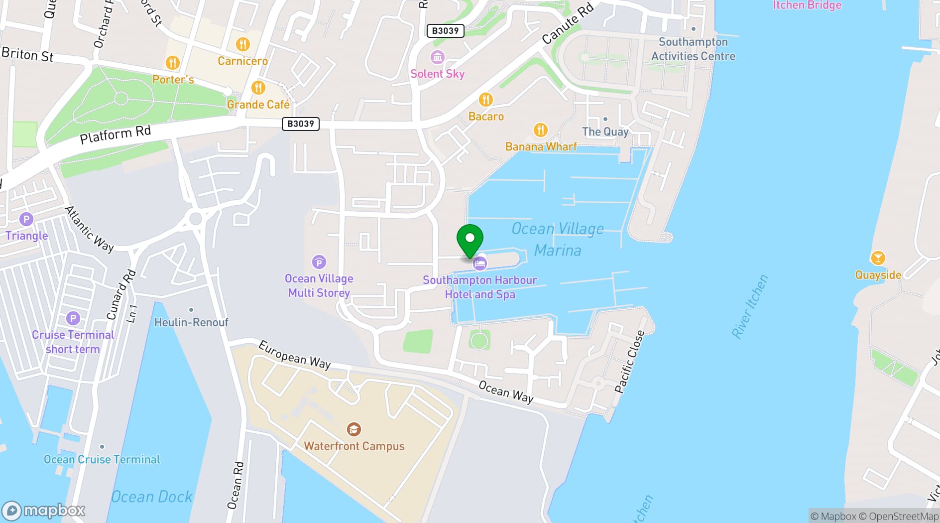 Map showing HarBAR on 6th