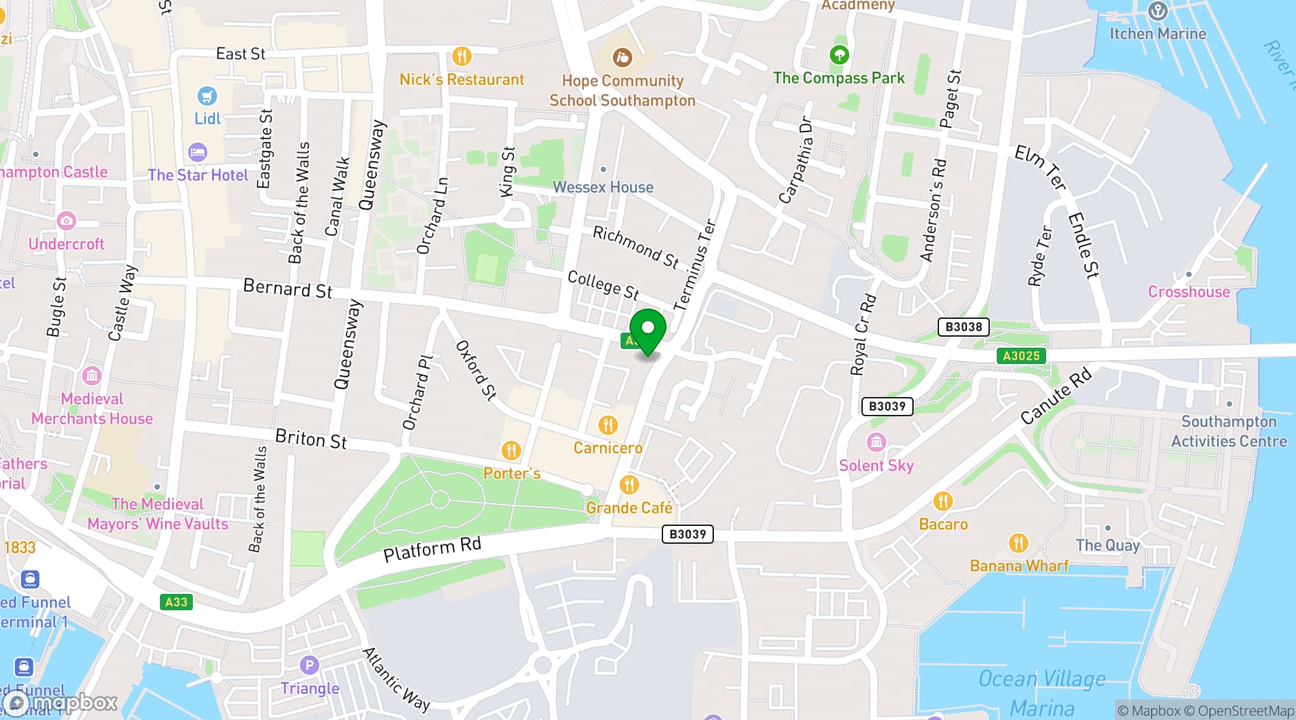Map showing The Chennai Lounge