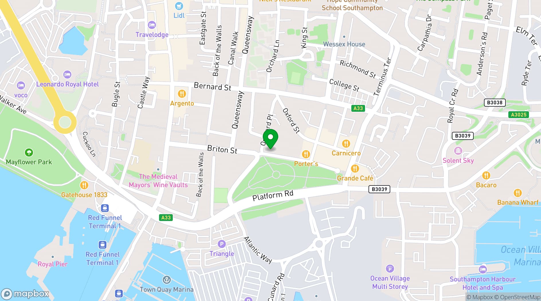 Map showing Living Room