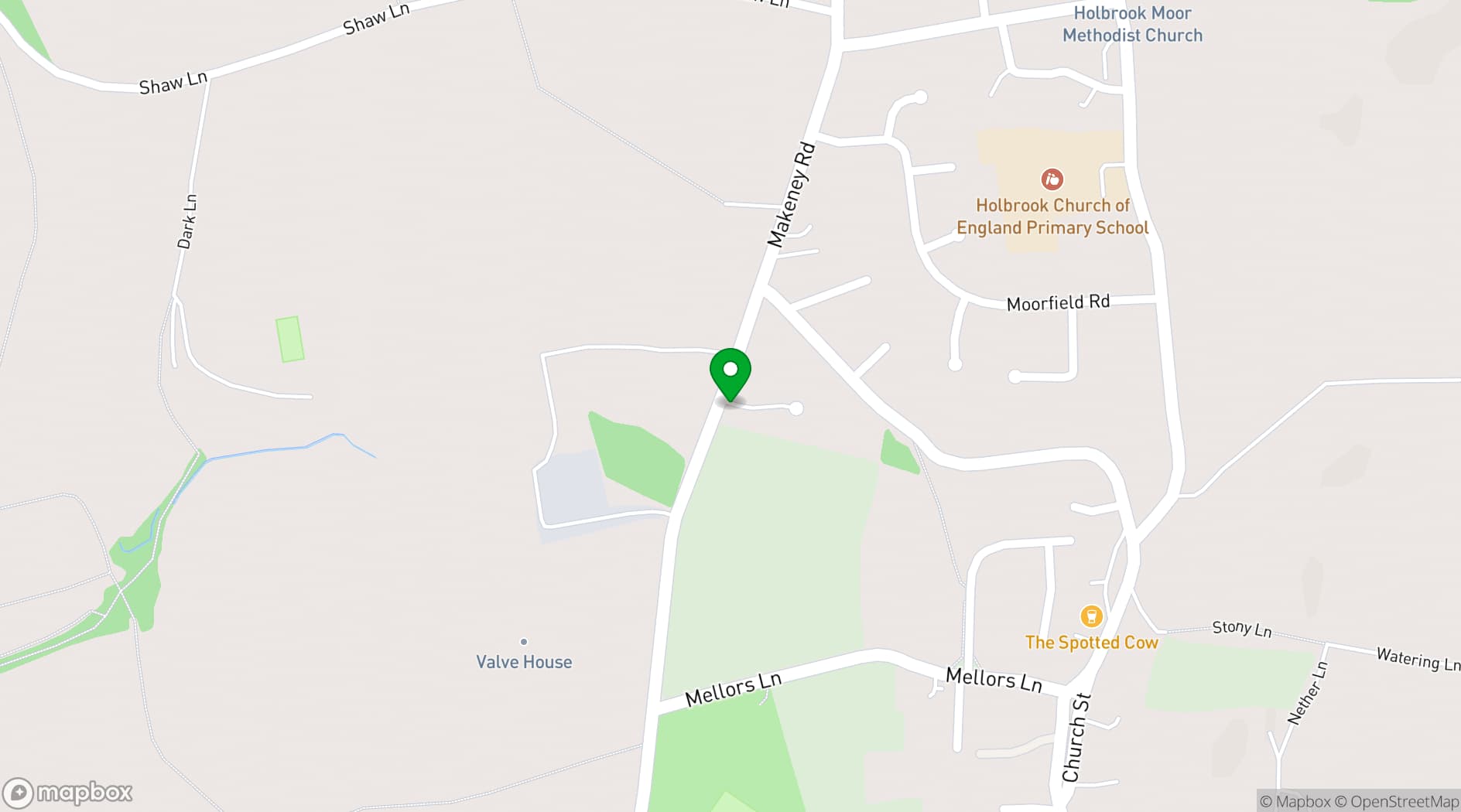Map showing Peak Manor