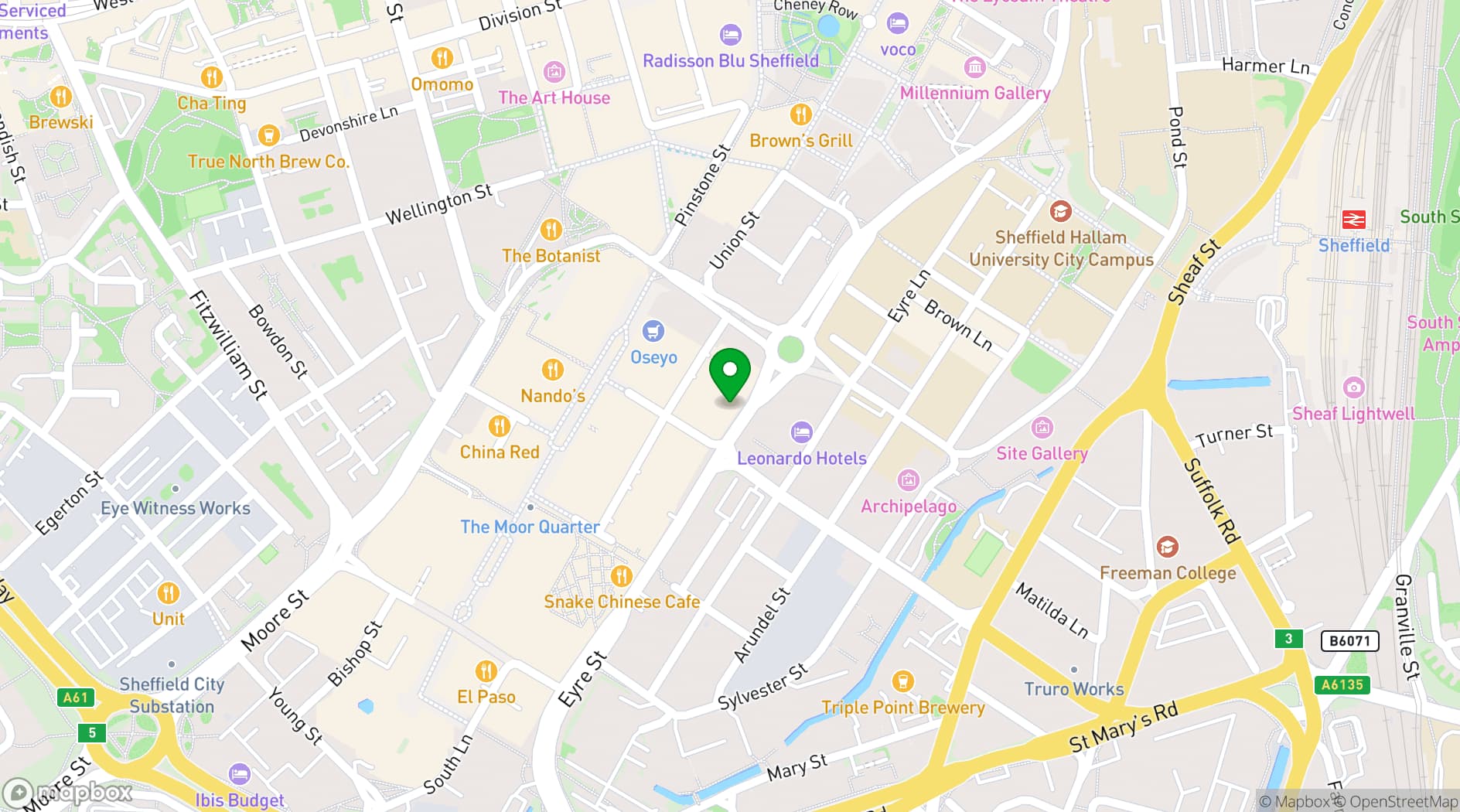 Map showing Wizu Workspace - 32 Eyre Street