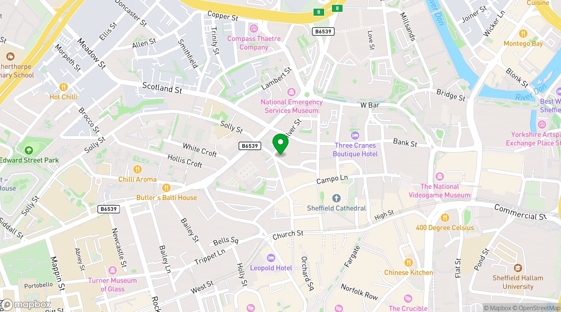 Map showing Flexico Courtwood House