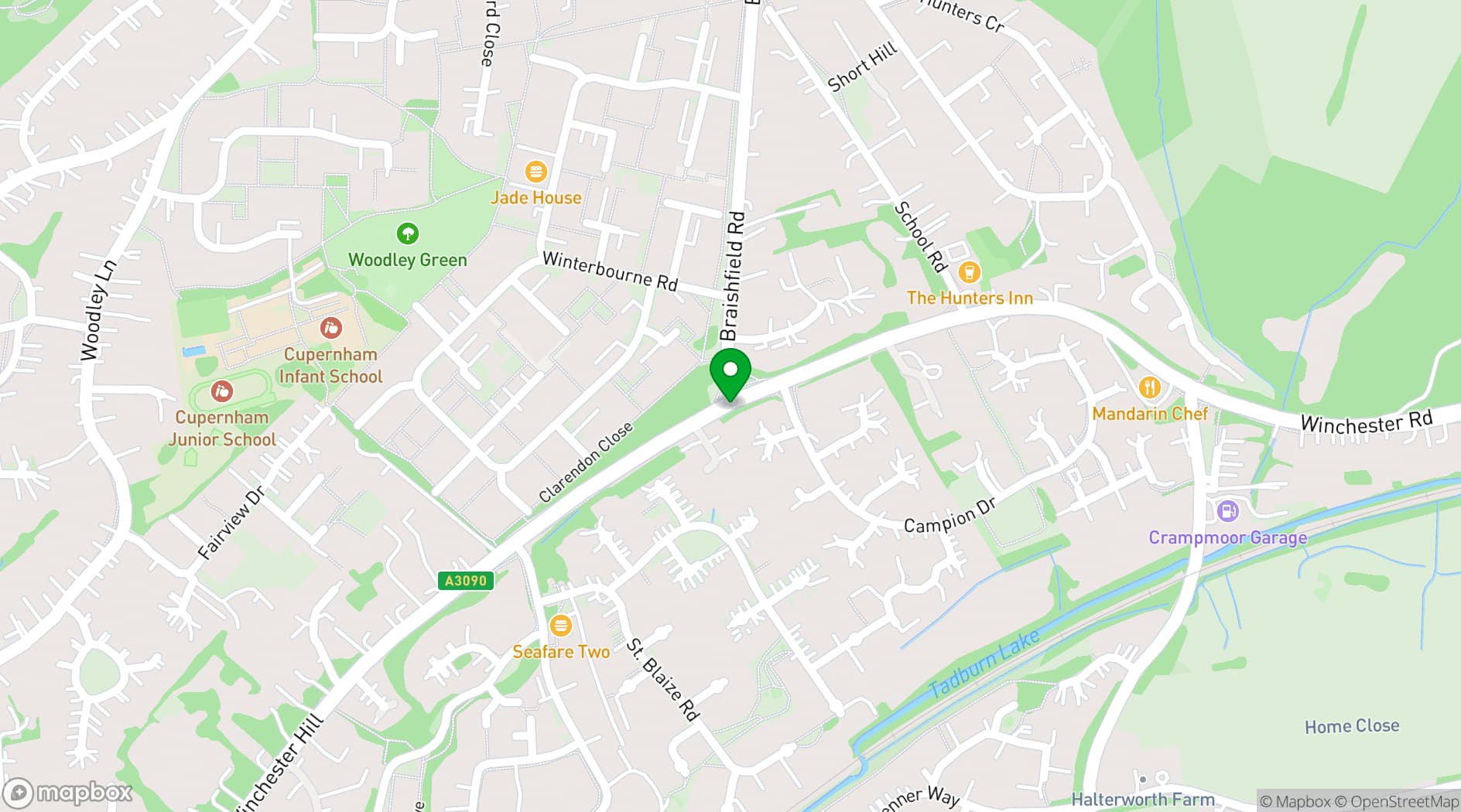 Map showing The Potters Heron Hotel