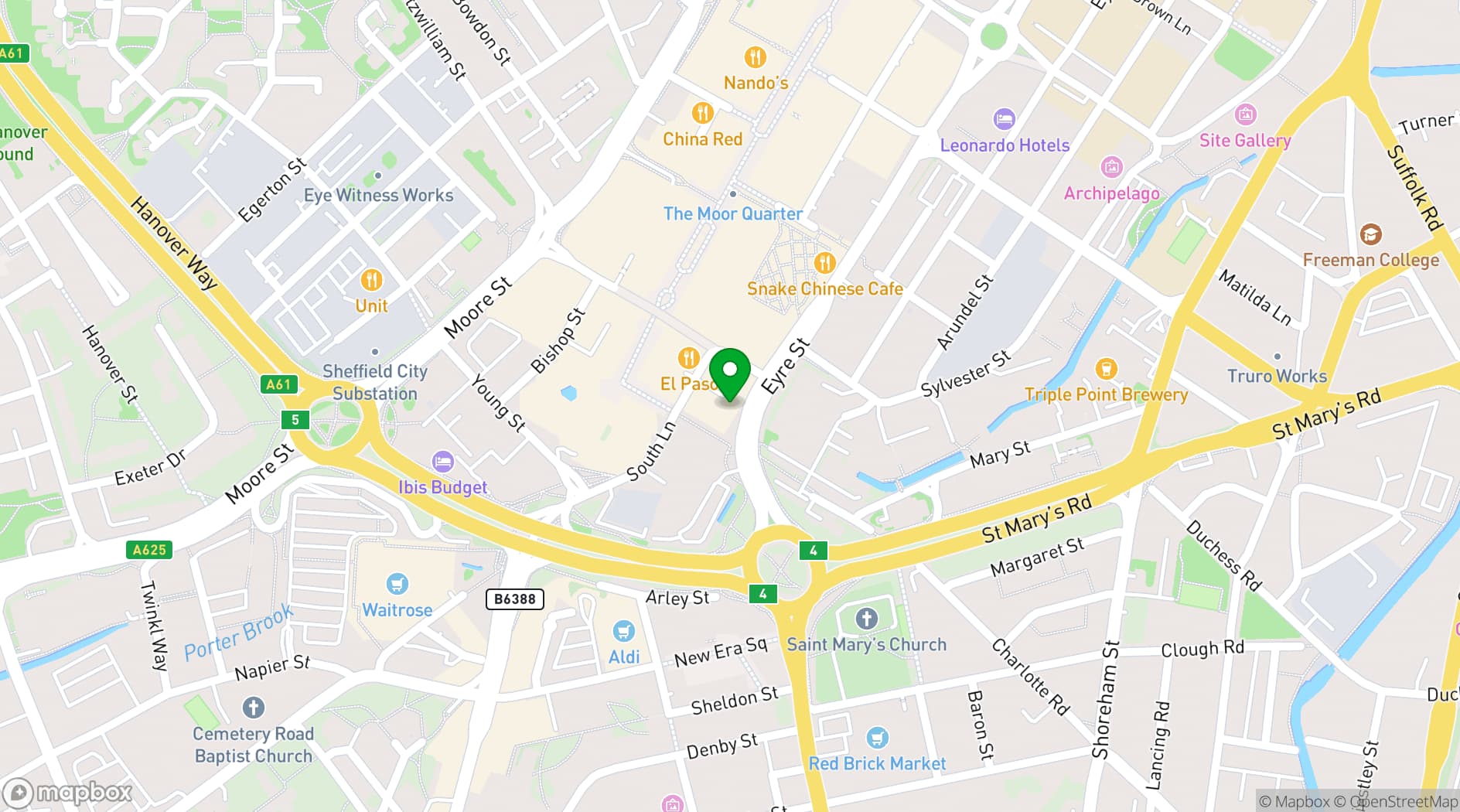 Map showing Wizu Workspace - 32 Eyre Street