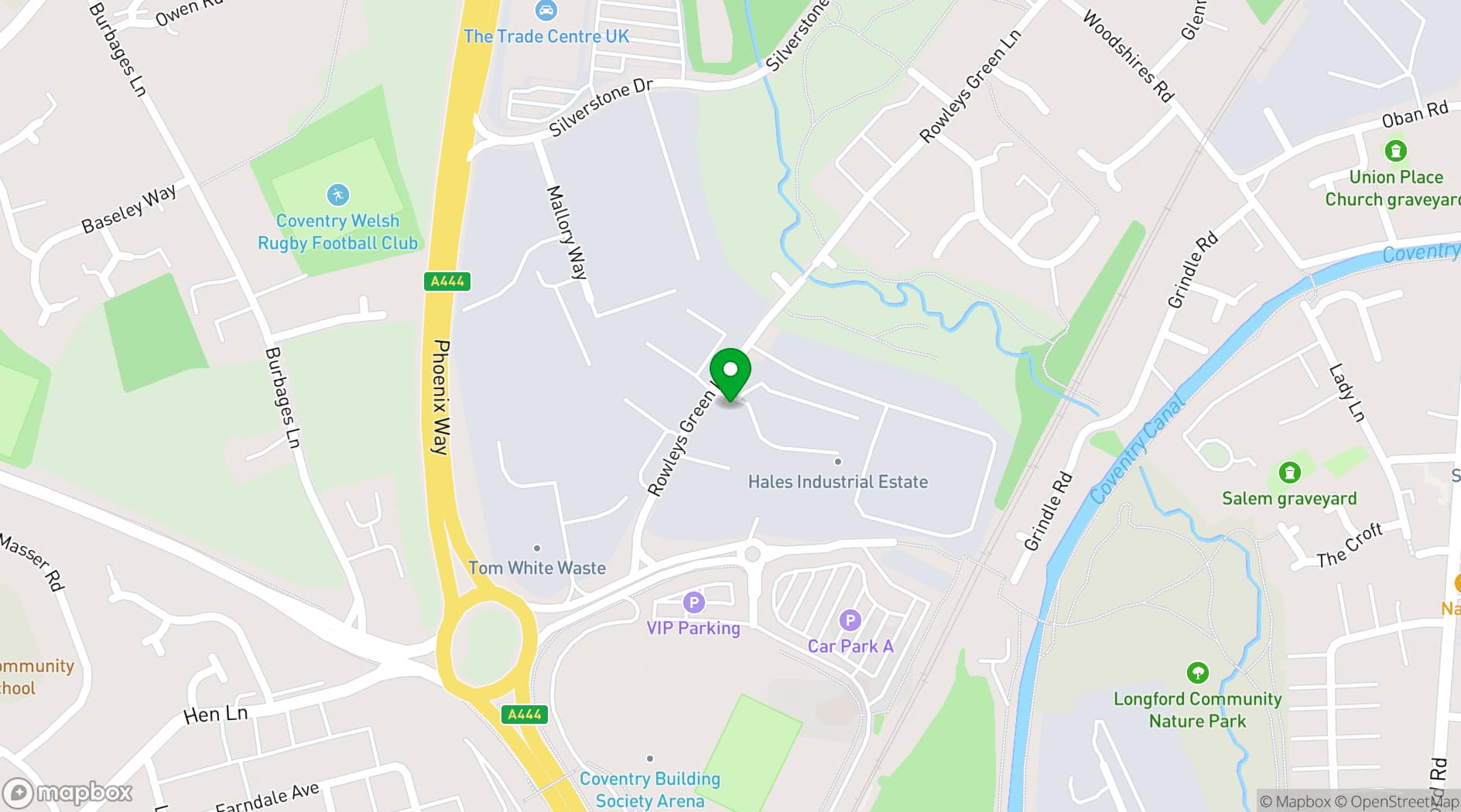 Map showing Dhillon's Brewery