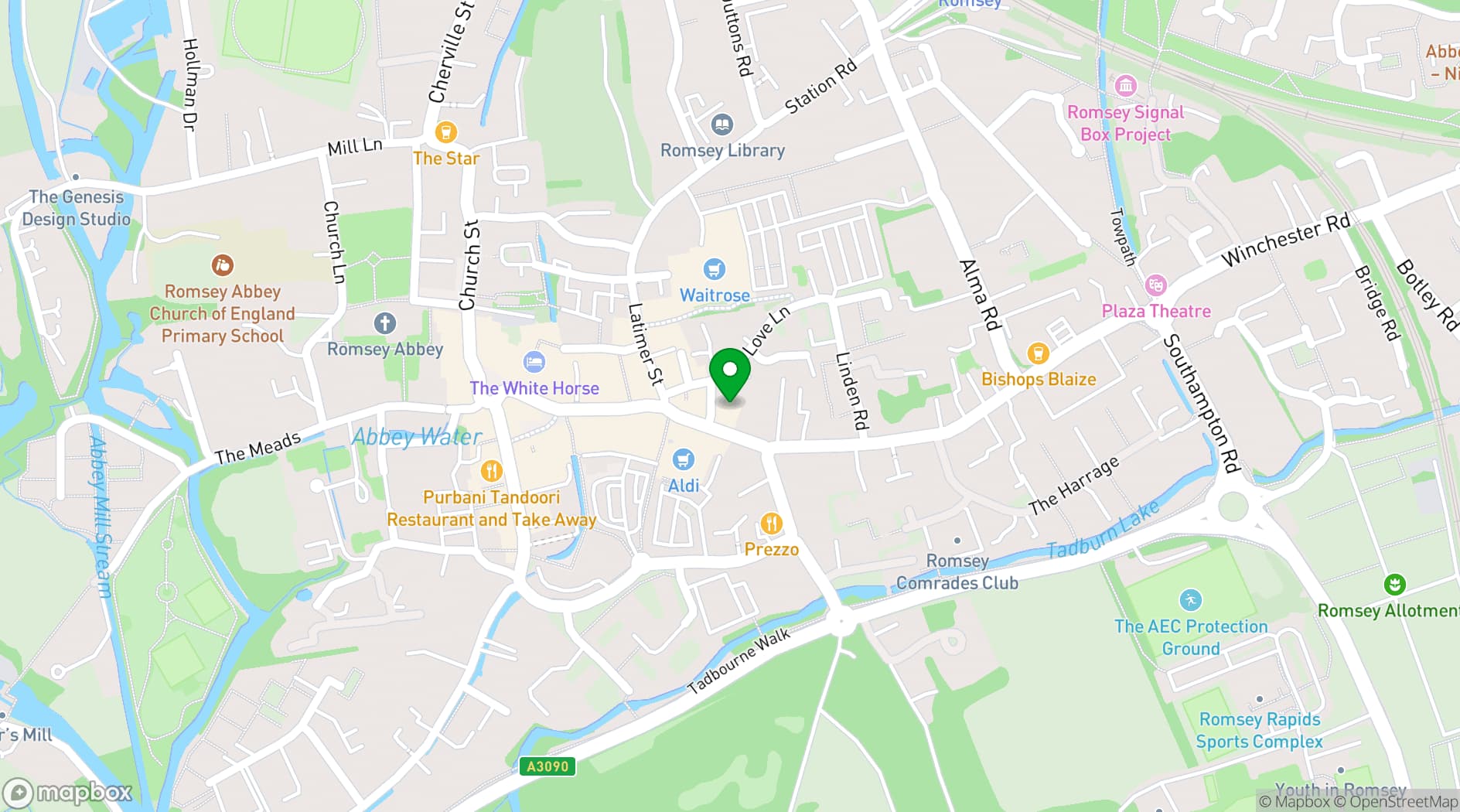 Map showing Broadlands Estates