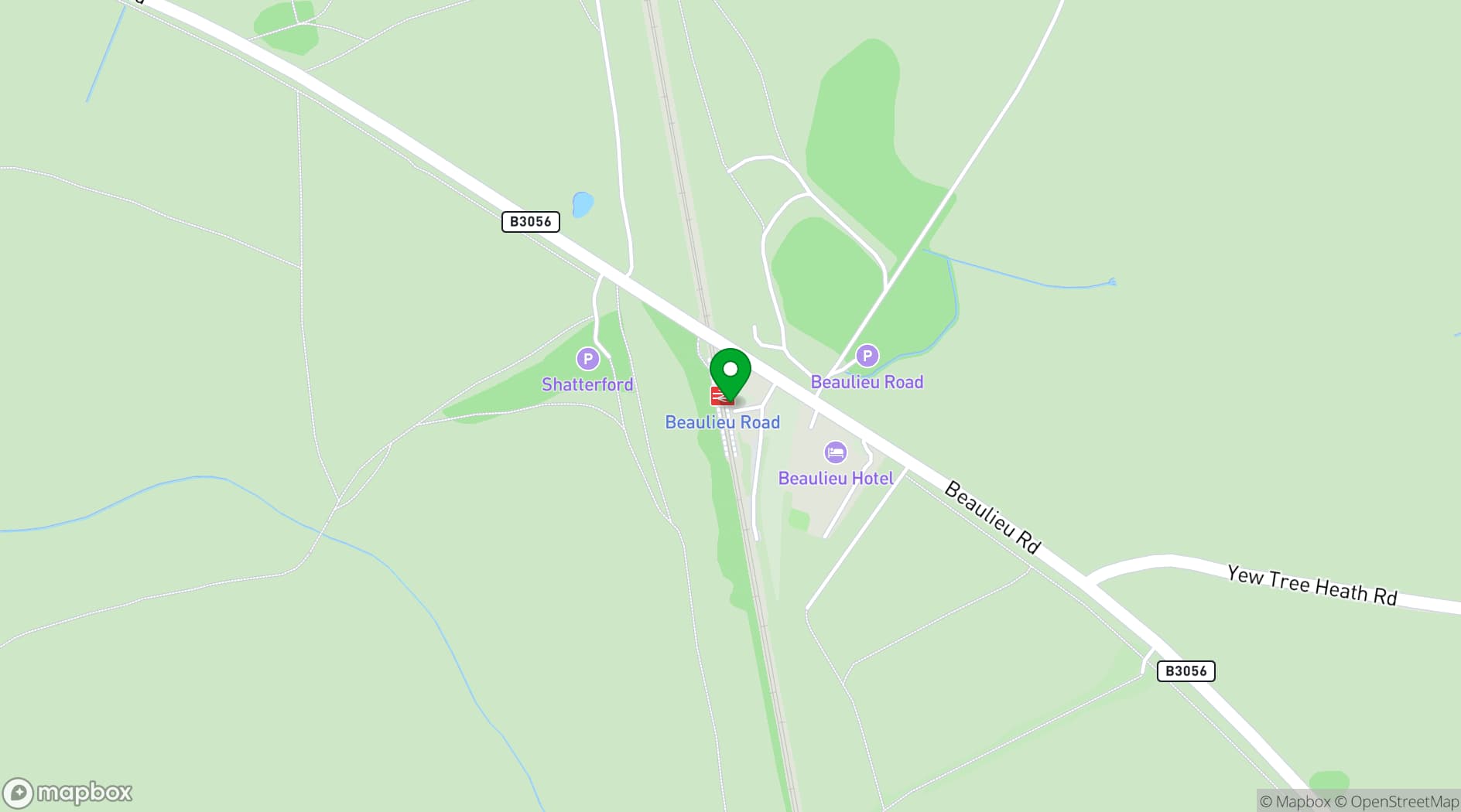 Map showing Beaulieu Inn