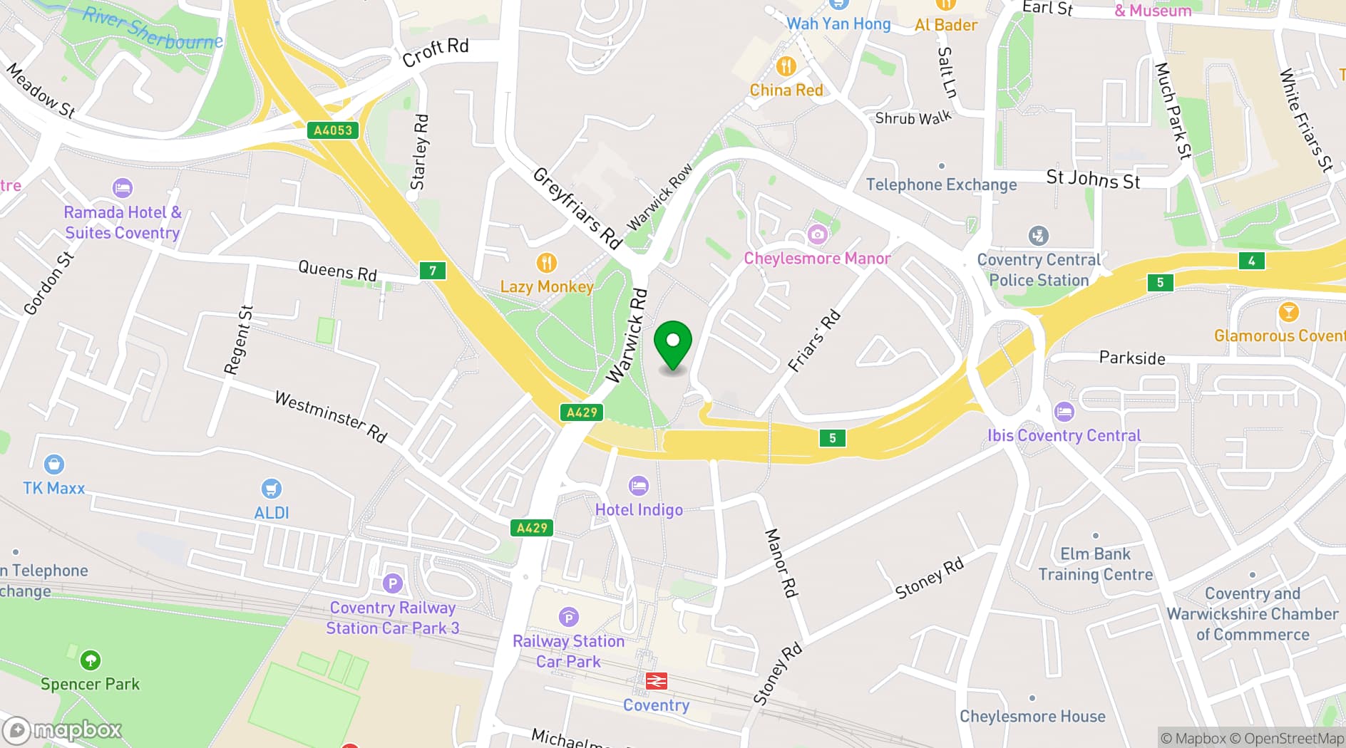 Map showing FigFlex Offices