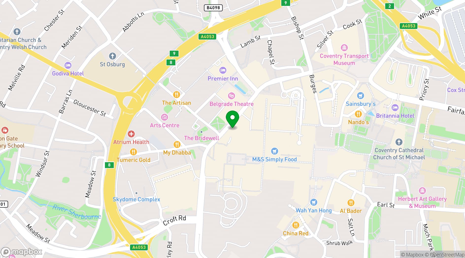 Map showing Rodizio Rico