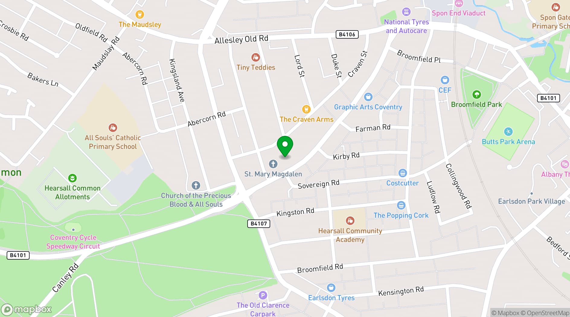 Map showing Kamera Studios