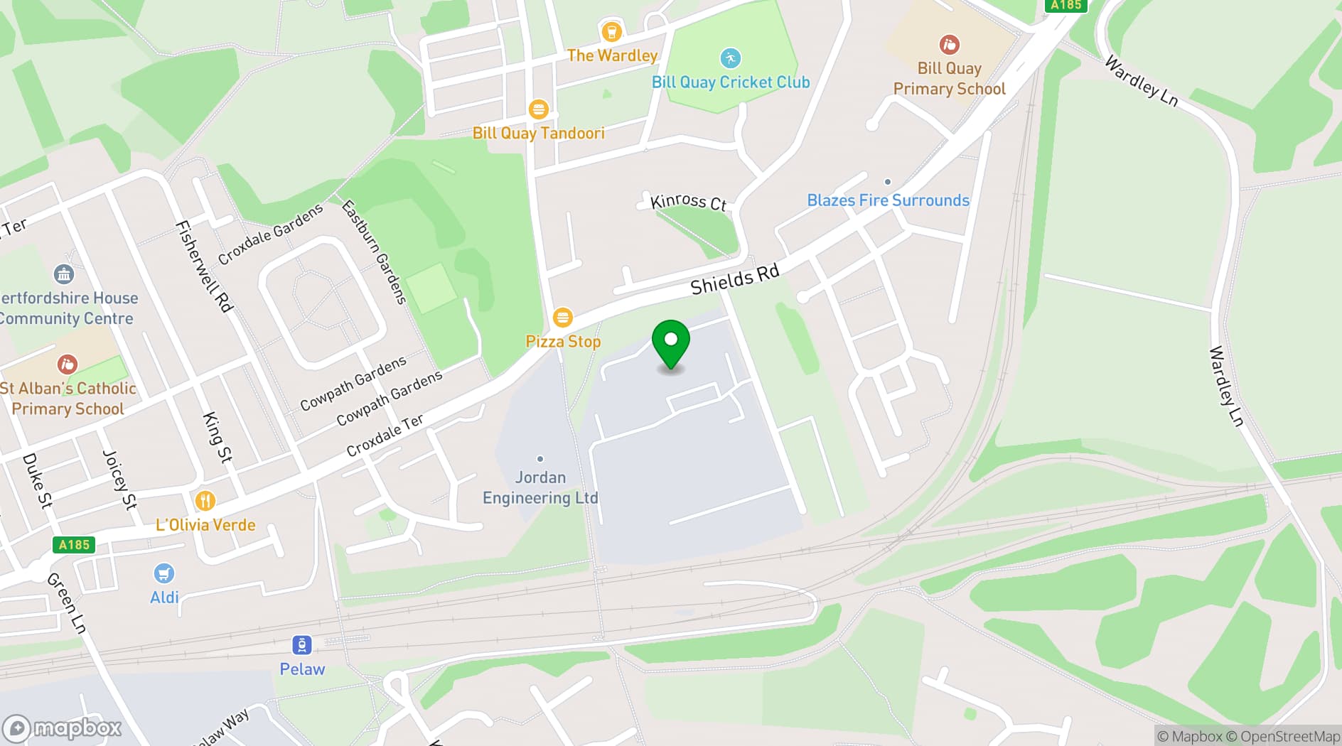 Map showing Pride Media Centre