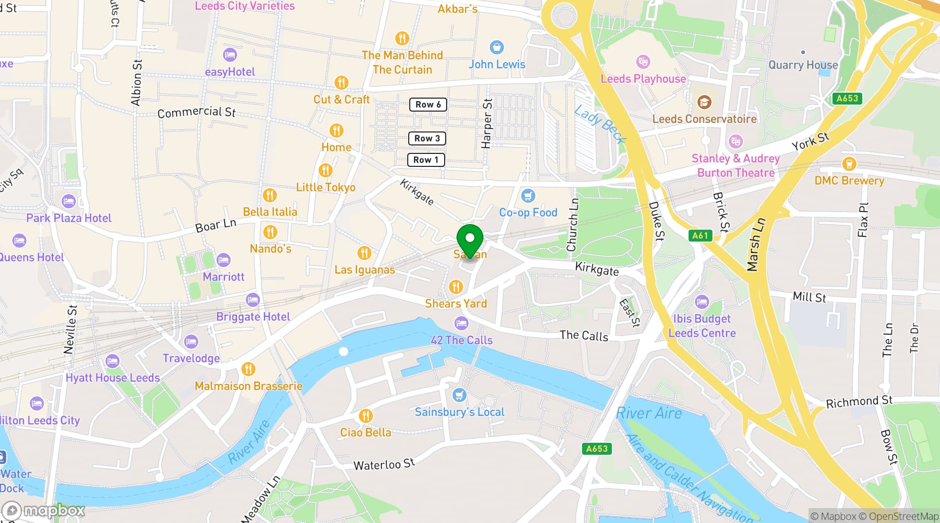 Map showing The Middle Floor