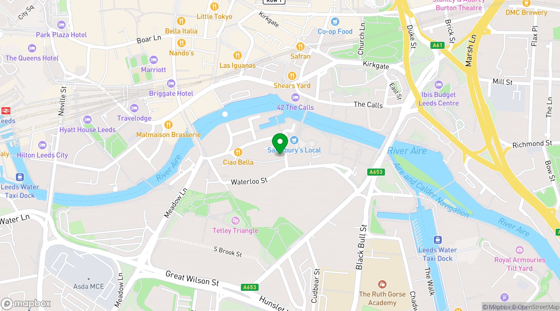 Map showing Horizon Leeds
