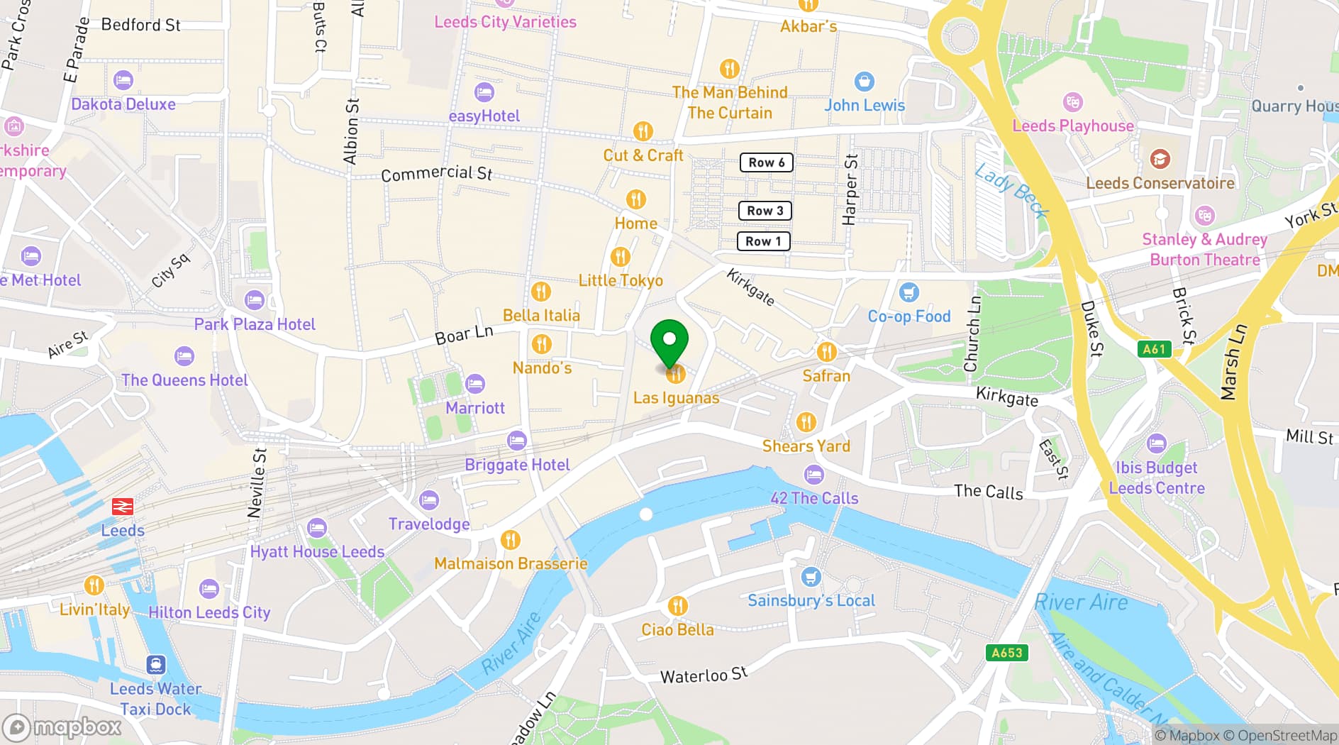 Map showing Point Blank Leeds