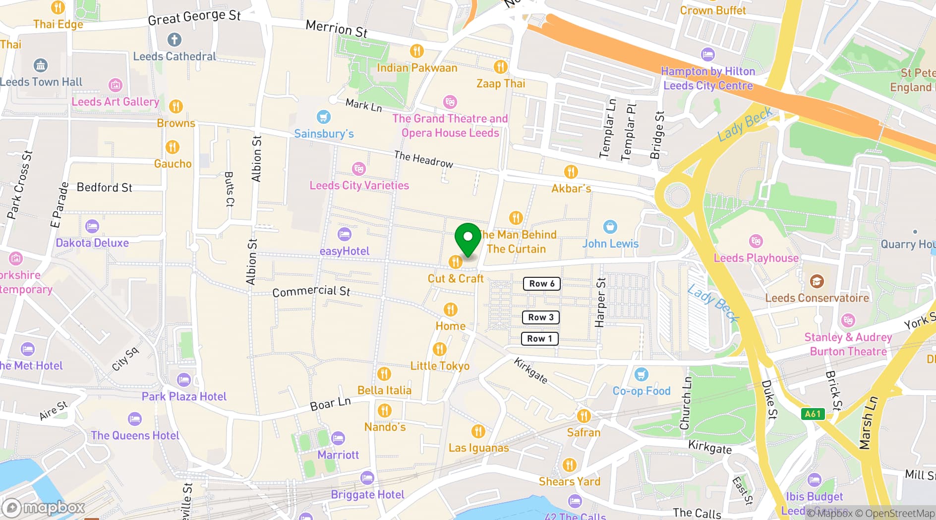 Map showing The Buddha Room