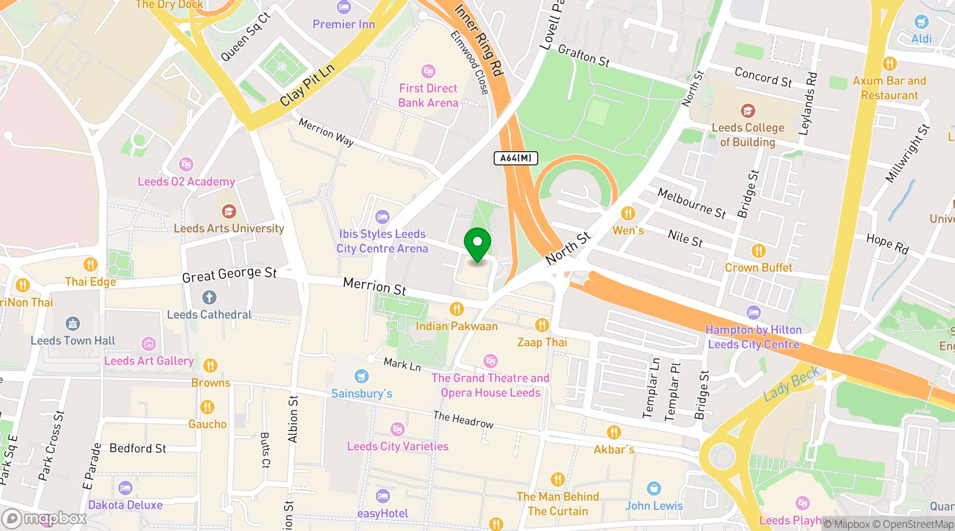Map showing Blind Tyger