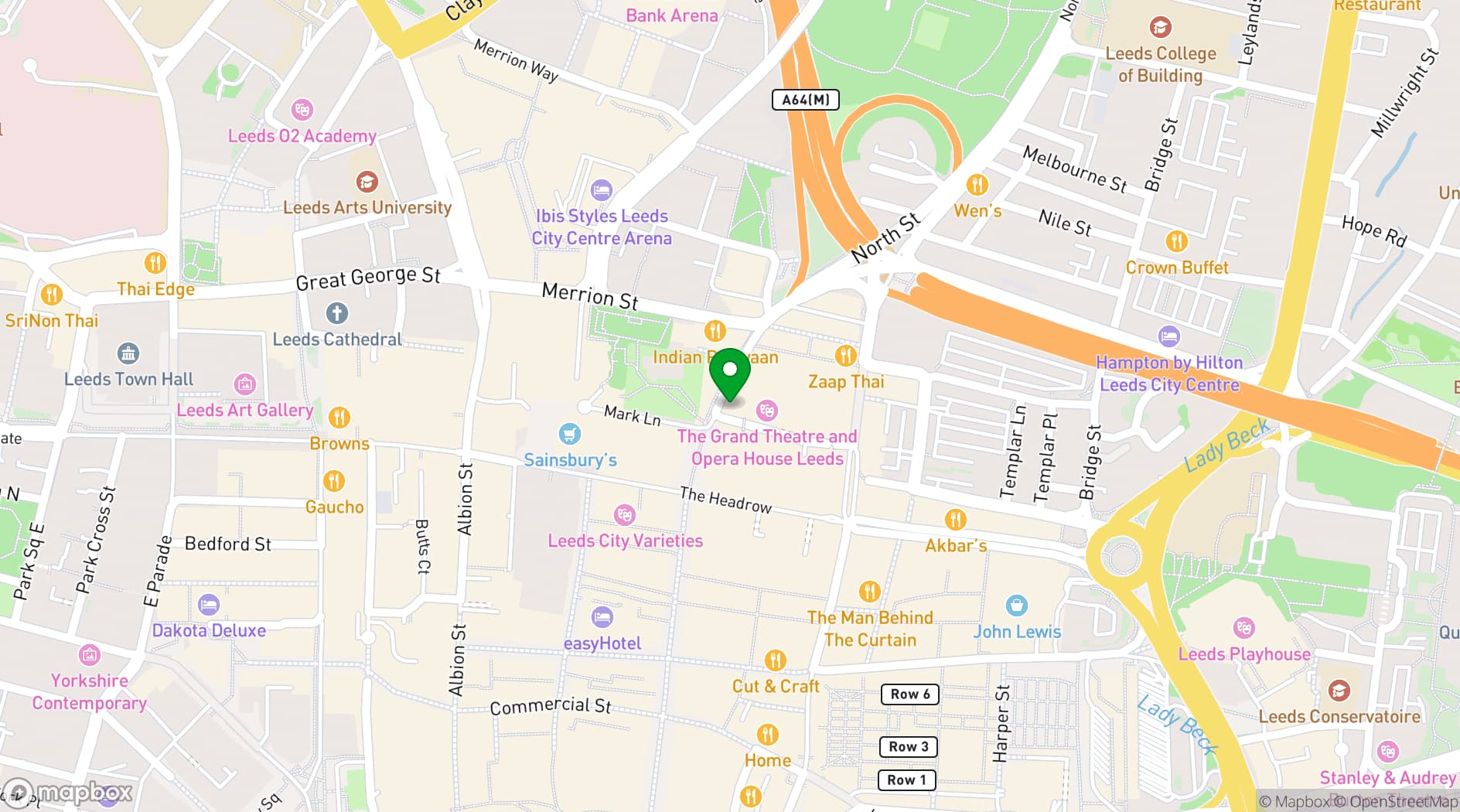 Map showing Howard Assembly Room