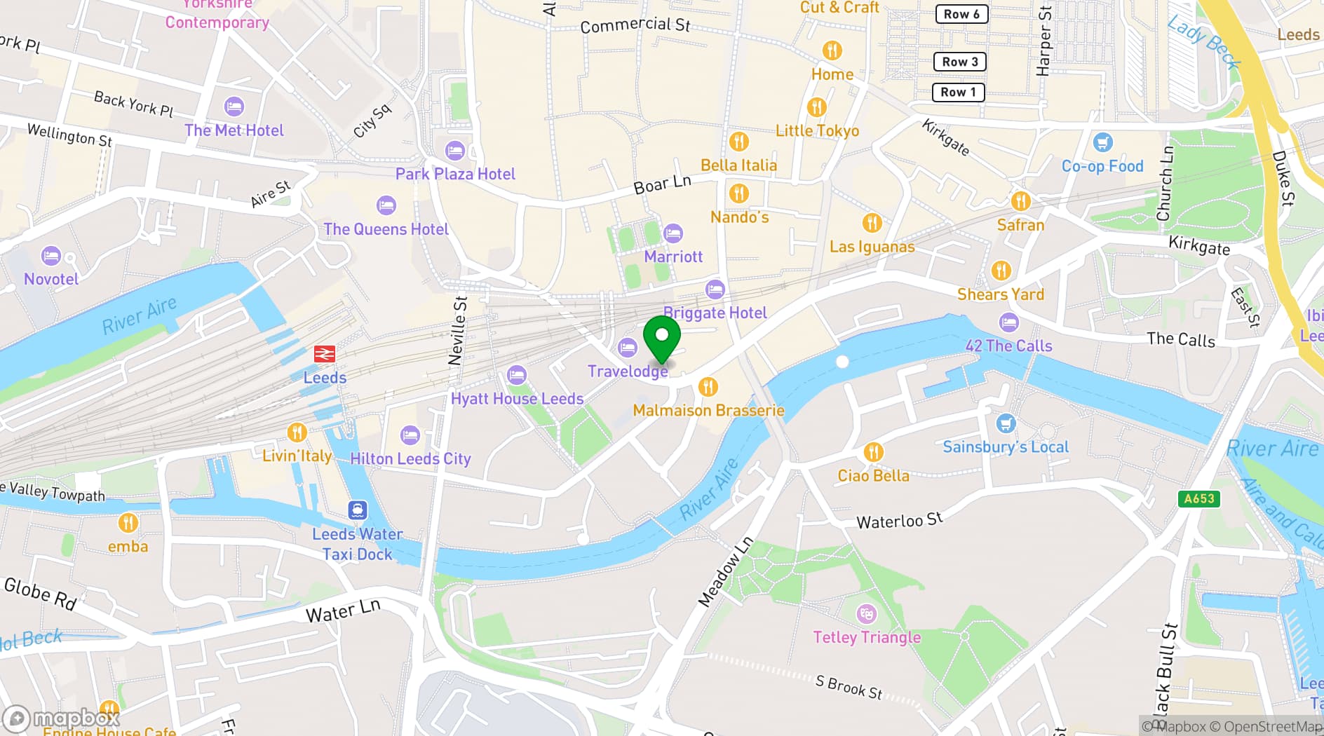 Map showing Farrands
