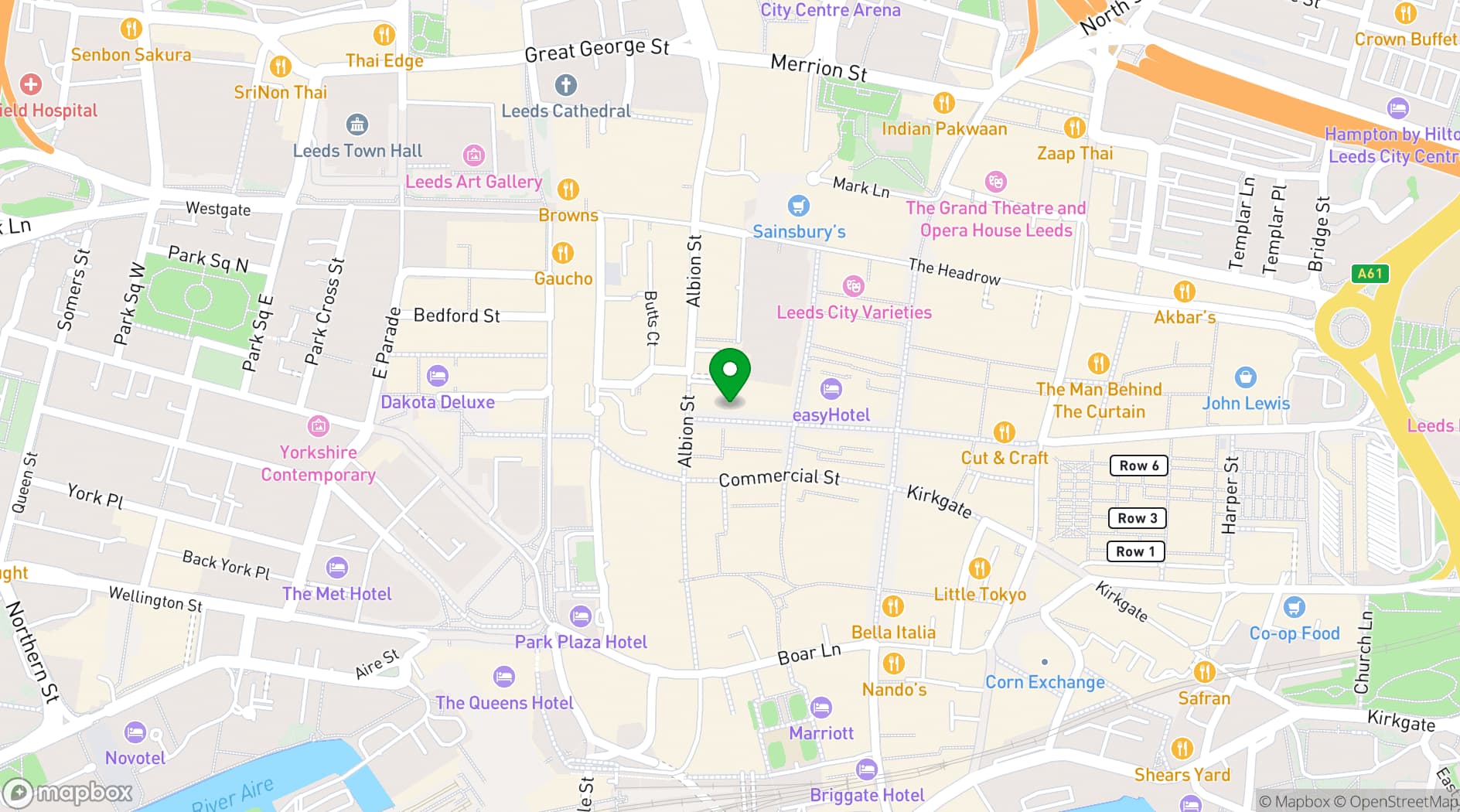 Map showing The Lost & Found Leeds Club
