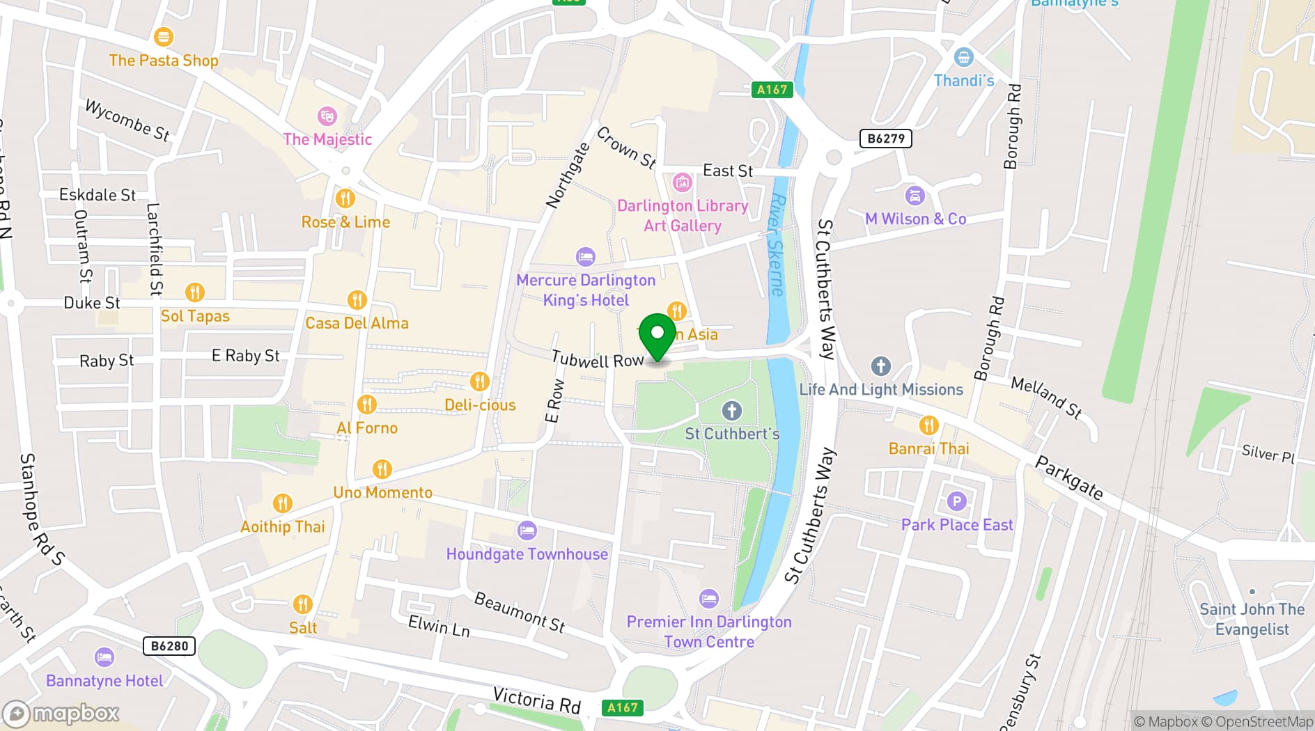 Map showing The Hoptimist