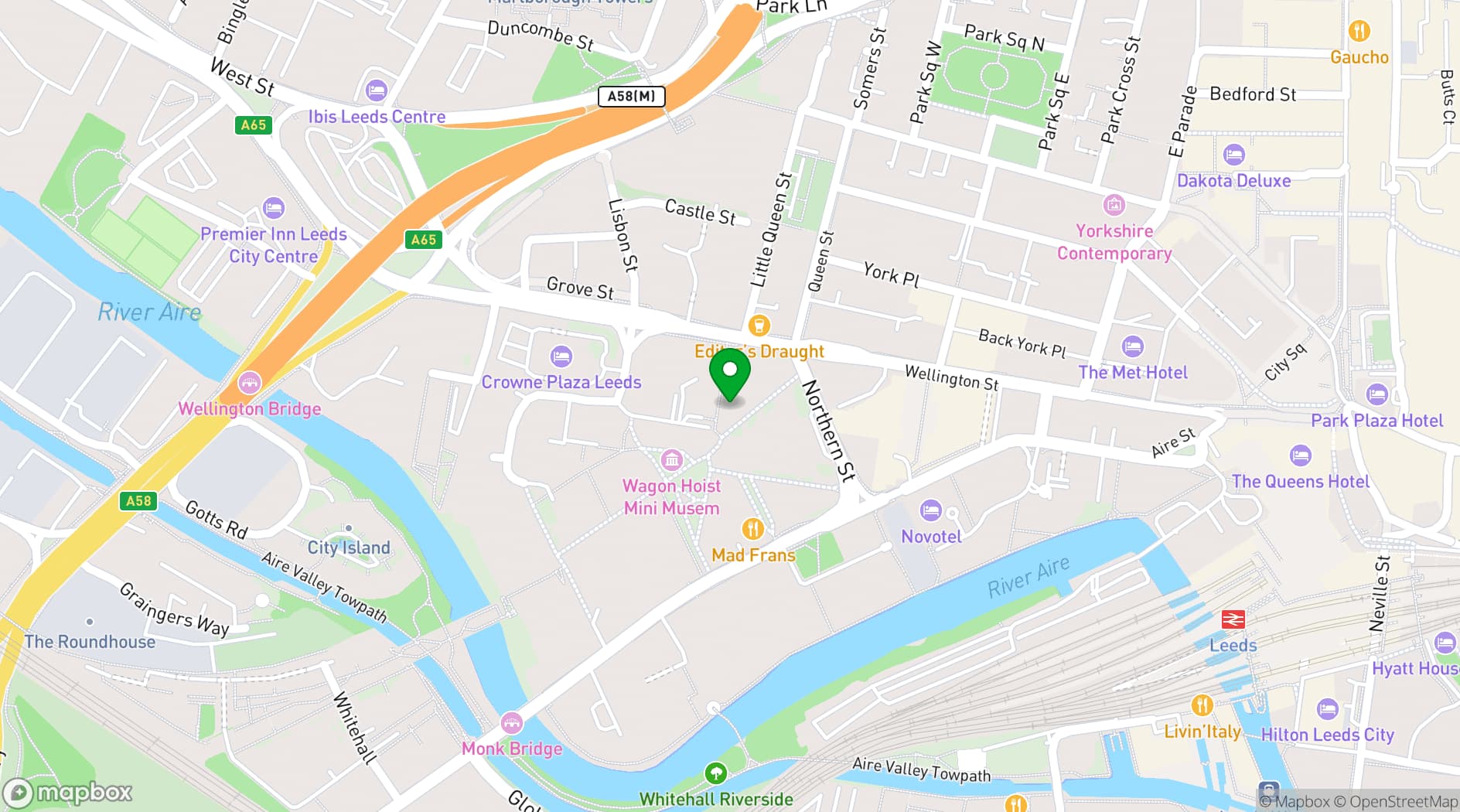 Map showing The Terrace