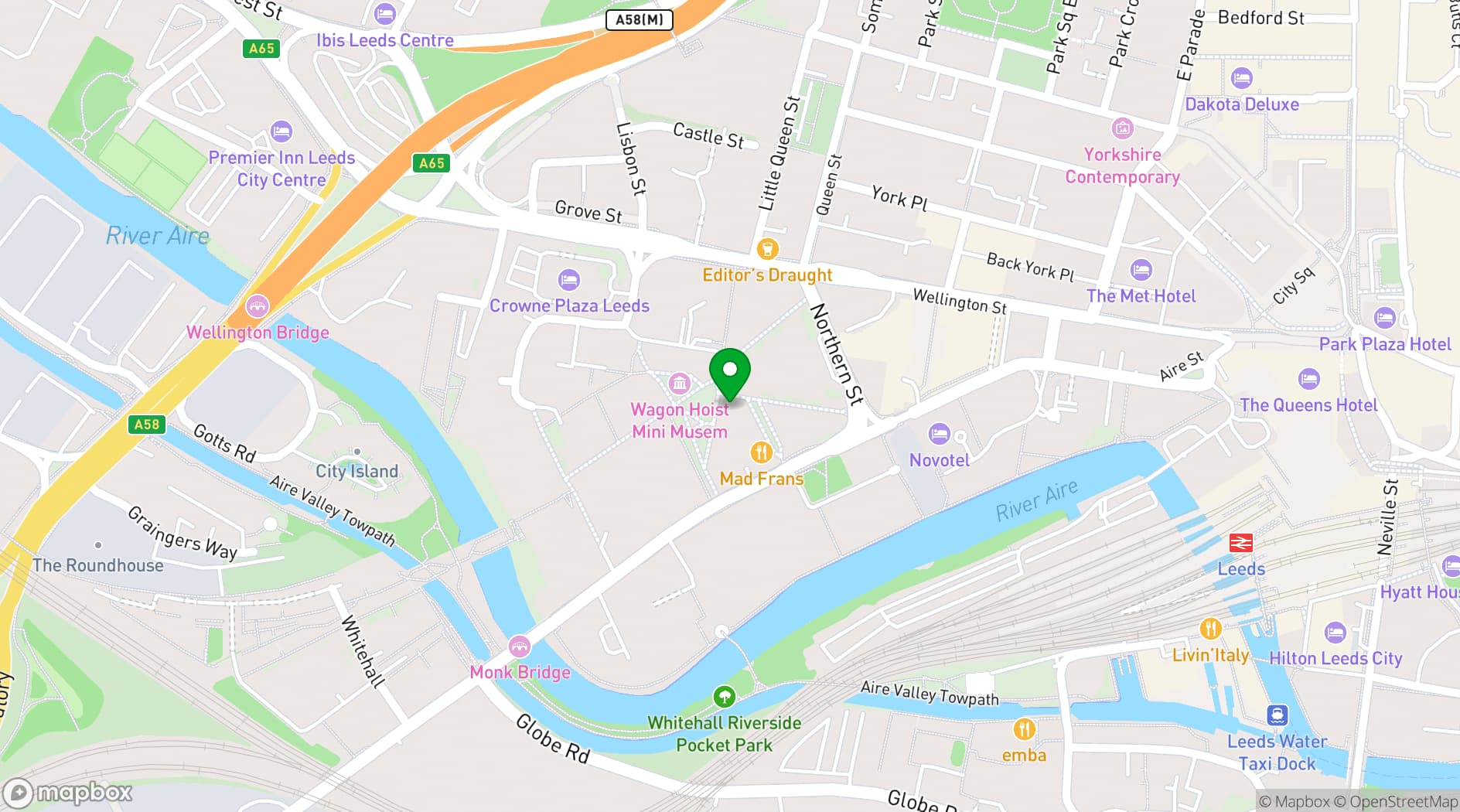 Map showing The Good Luck Club
