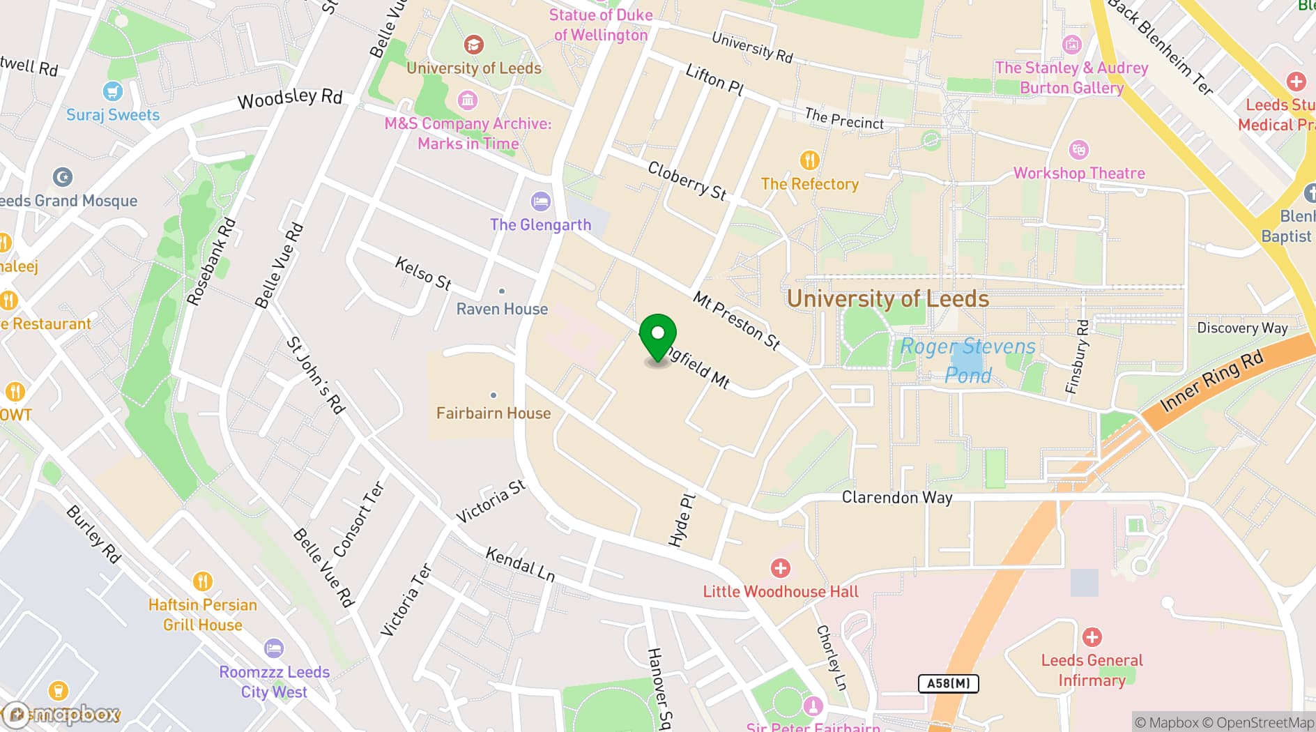 Map showing The Faversham
