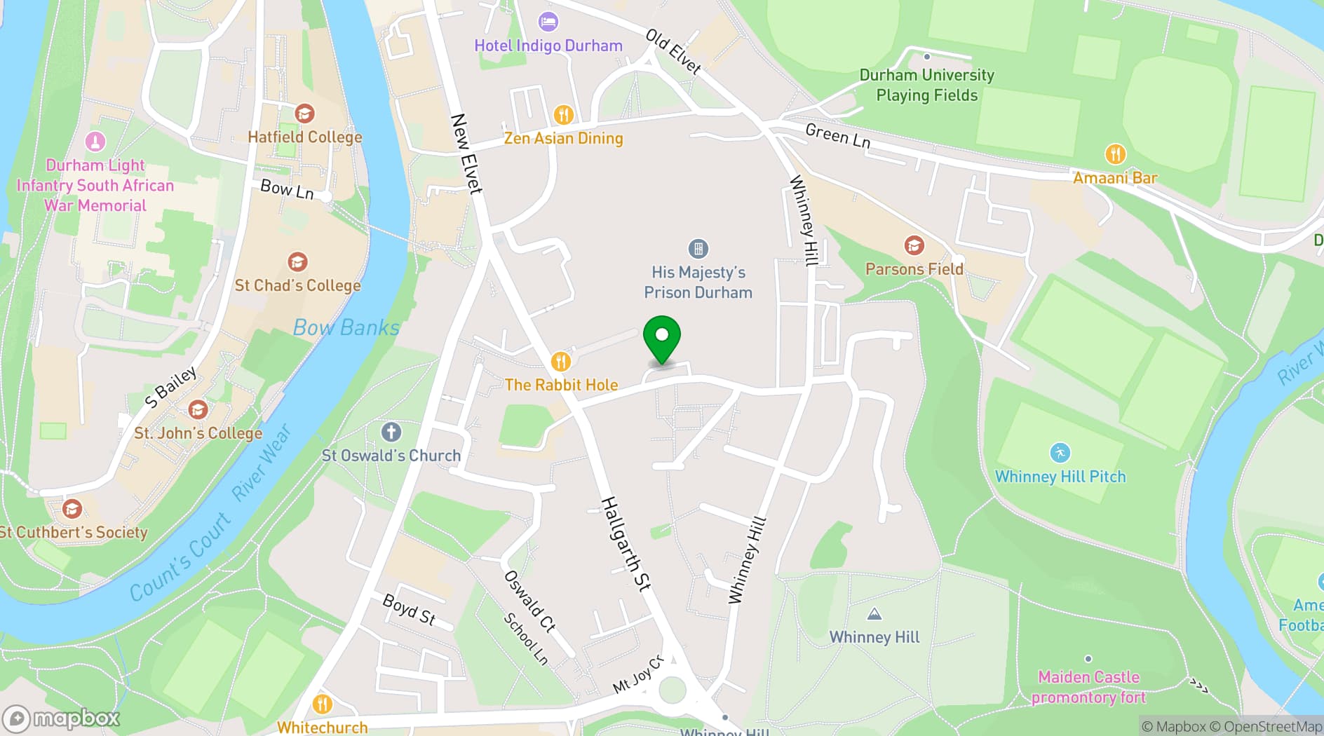 Map showing The Tythe Barn