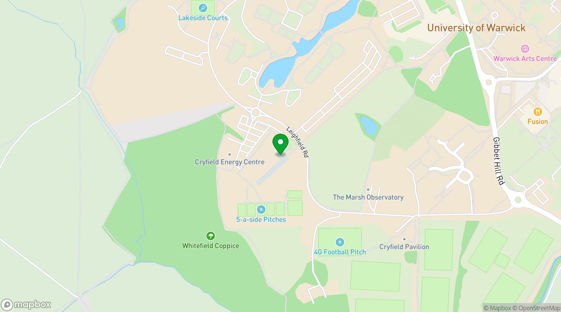 Map showing The Climb