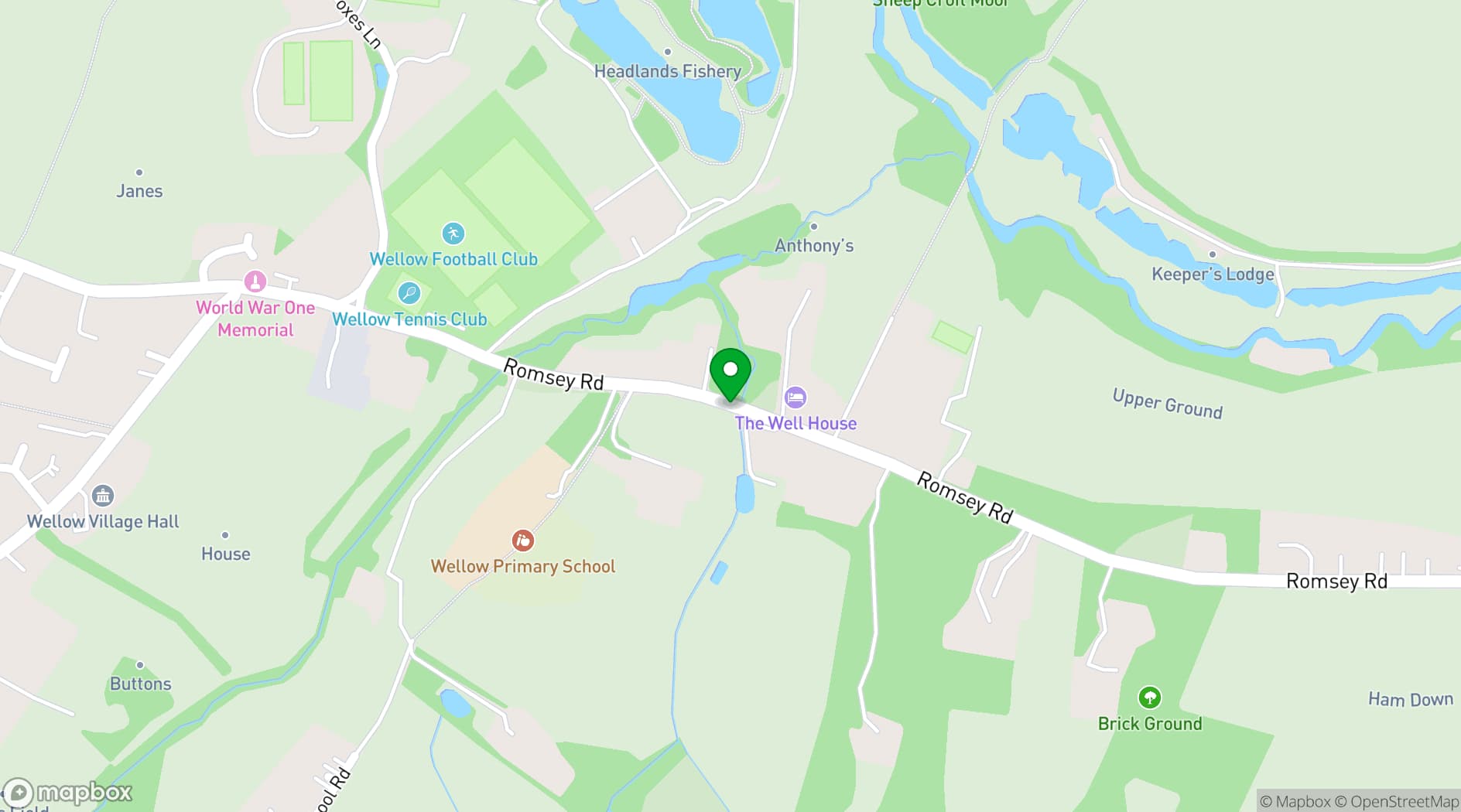Map showing Vine Inn