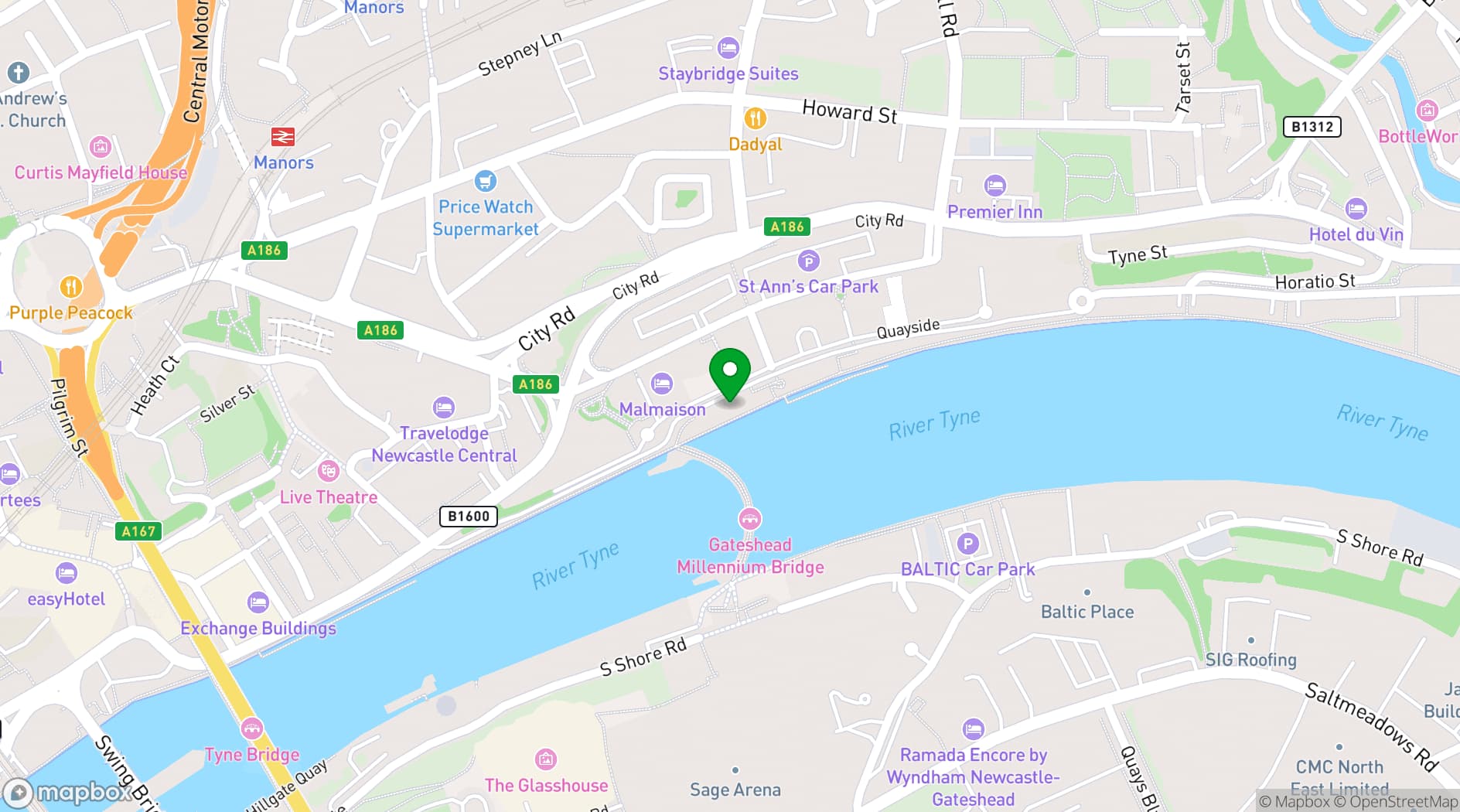 Map showing Pitcher & Piano