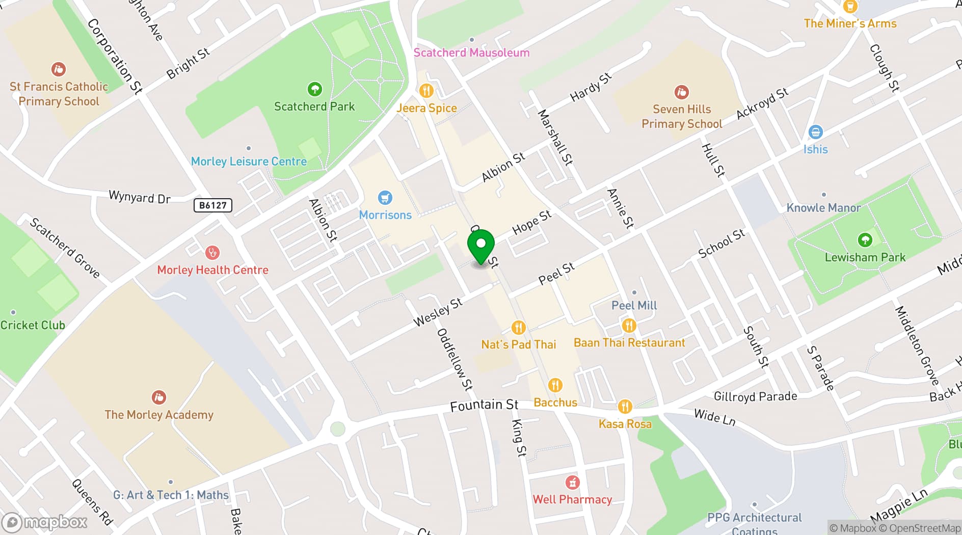 Map showing Crank Studios