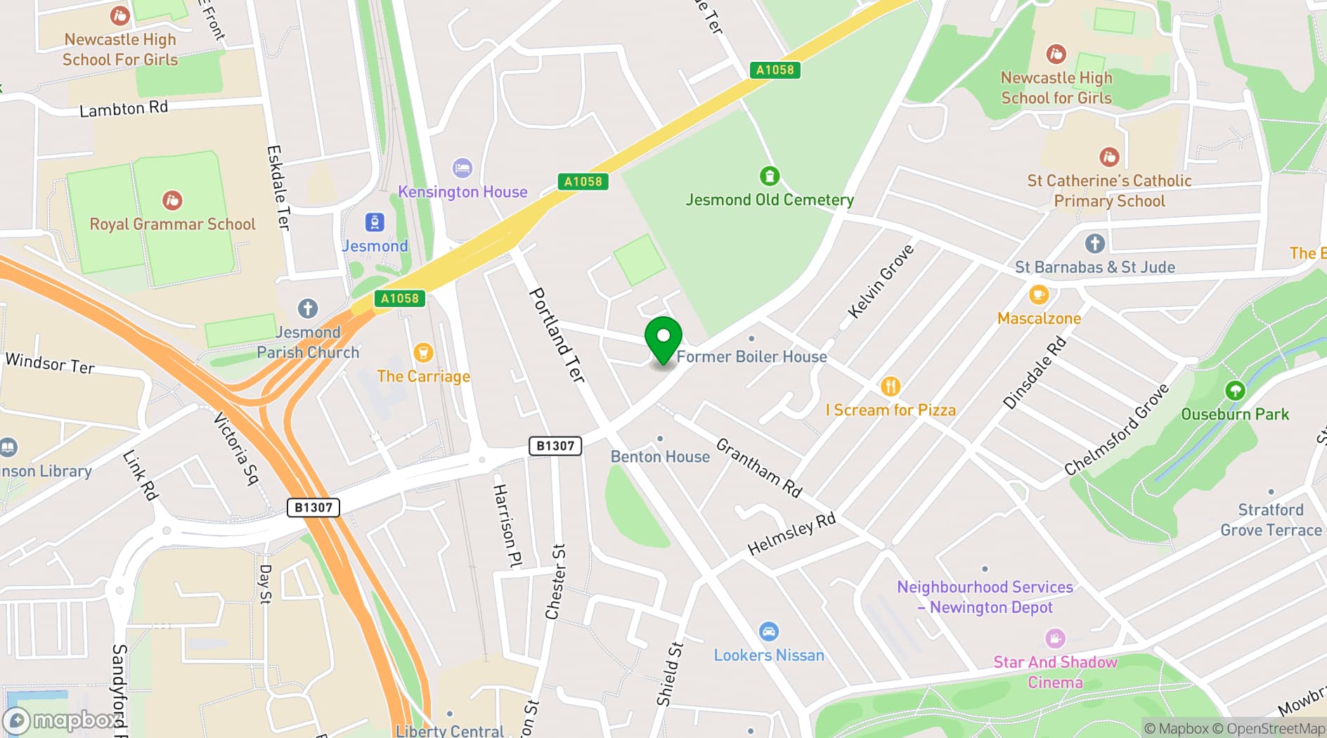 Map showing The Lamp House