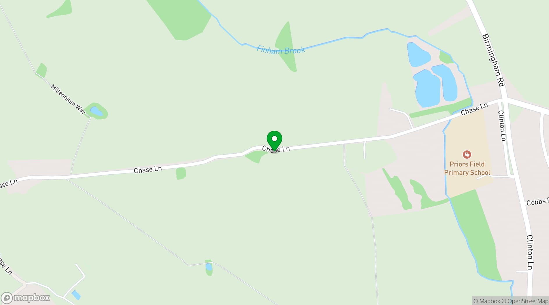 Map showing Wildflower Events Field